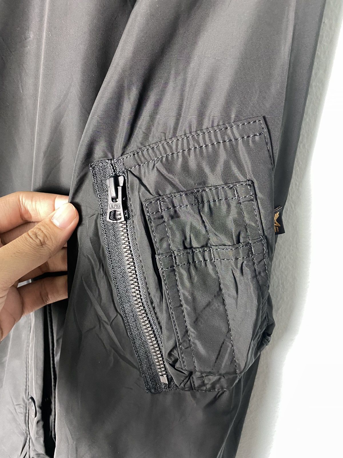 Alpha Industries × Vintage Alpha Industries Jacket Flight/Bomber Jacket Size US M / EU 48-50 / 2 - 3 Thumbnail