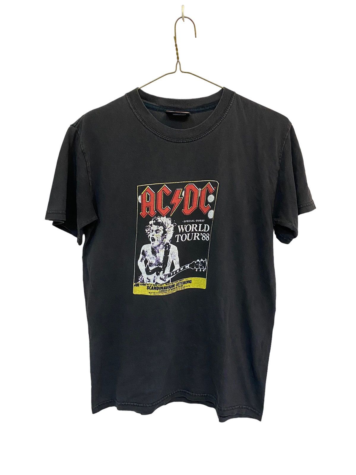 Band Tees × Vintage Vintage AC/DC World Tour 88 Faded Band T Shirt ...