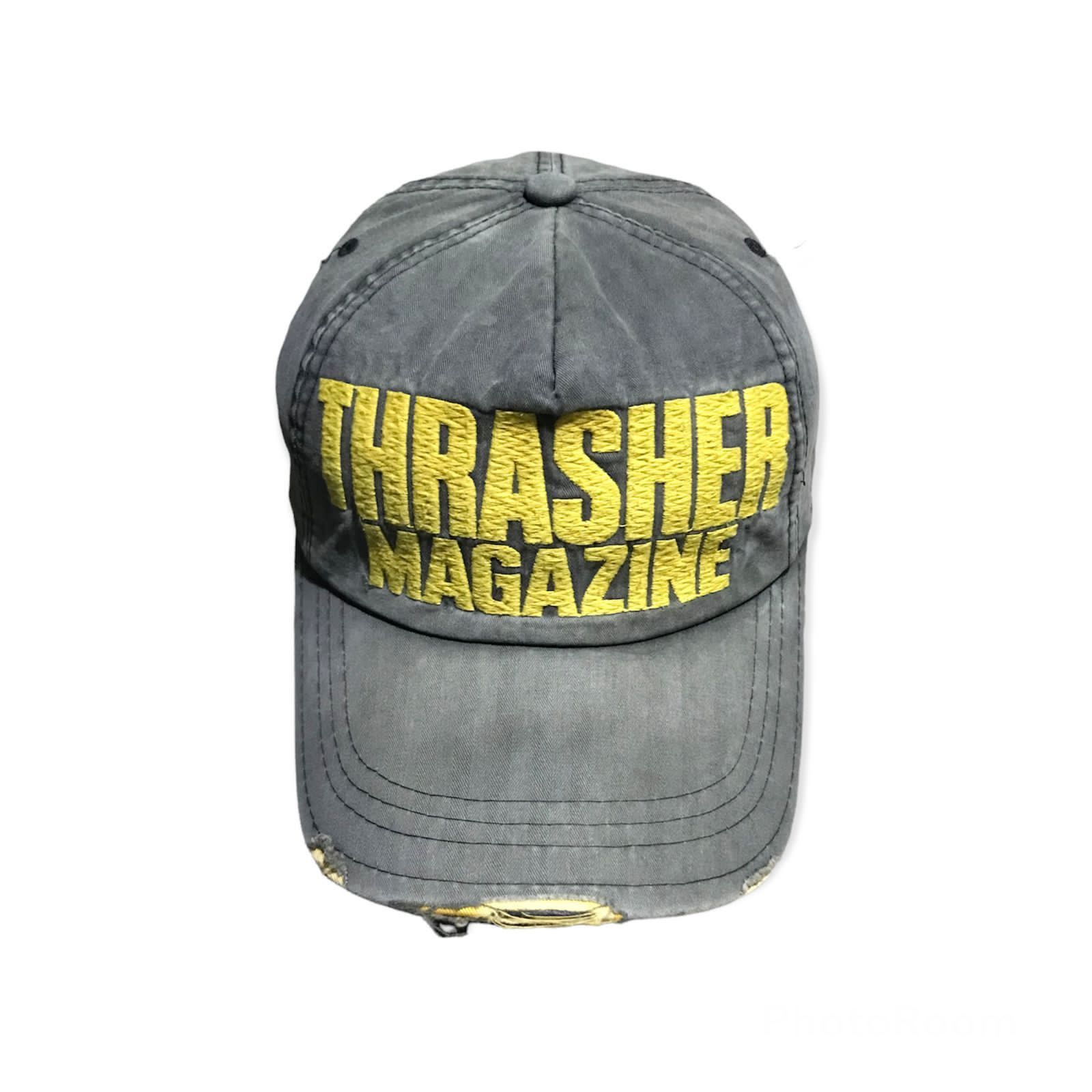 image of Skategang x Thrasher Og Vintage Thrasher Magazine Embroidery Hat Cap in Grey, Men's