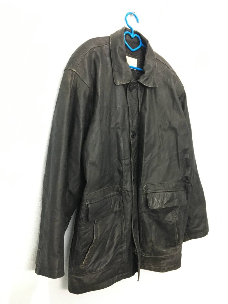 Designer × Japanese Brand Vintage Homme A Homme Leather Jacket Size US XL / EU 56 / 4 - 4 Thumbnail