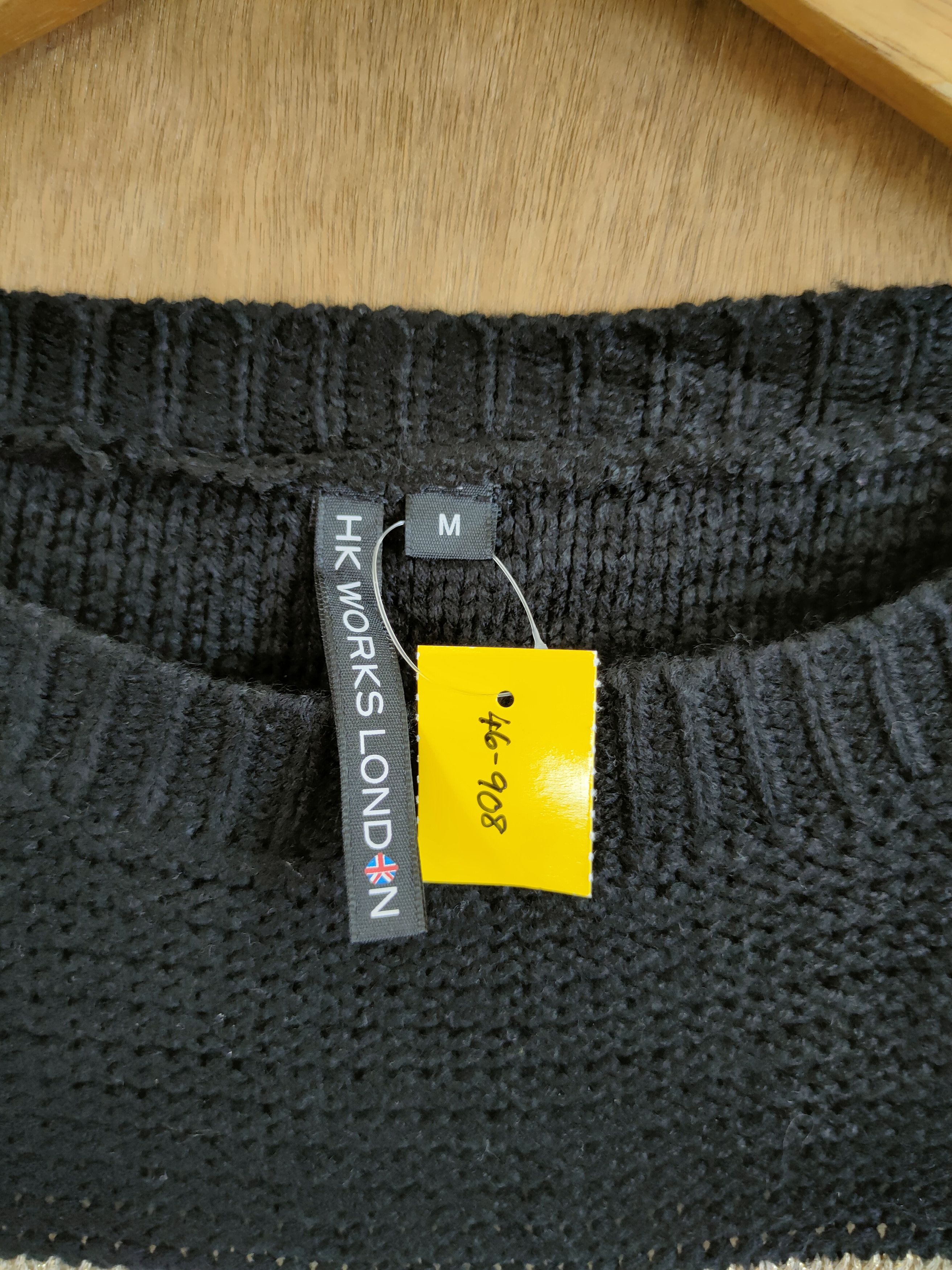 Japanese Brand D HK Works London Stripe shag shaggy mohair knitwear #46-908 Size M / US 6-8 / IT 42-44 - 4 Thumbnail