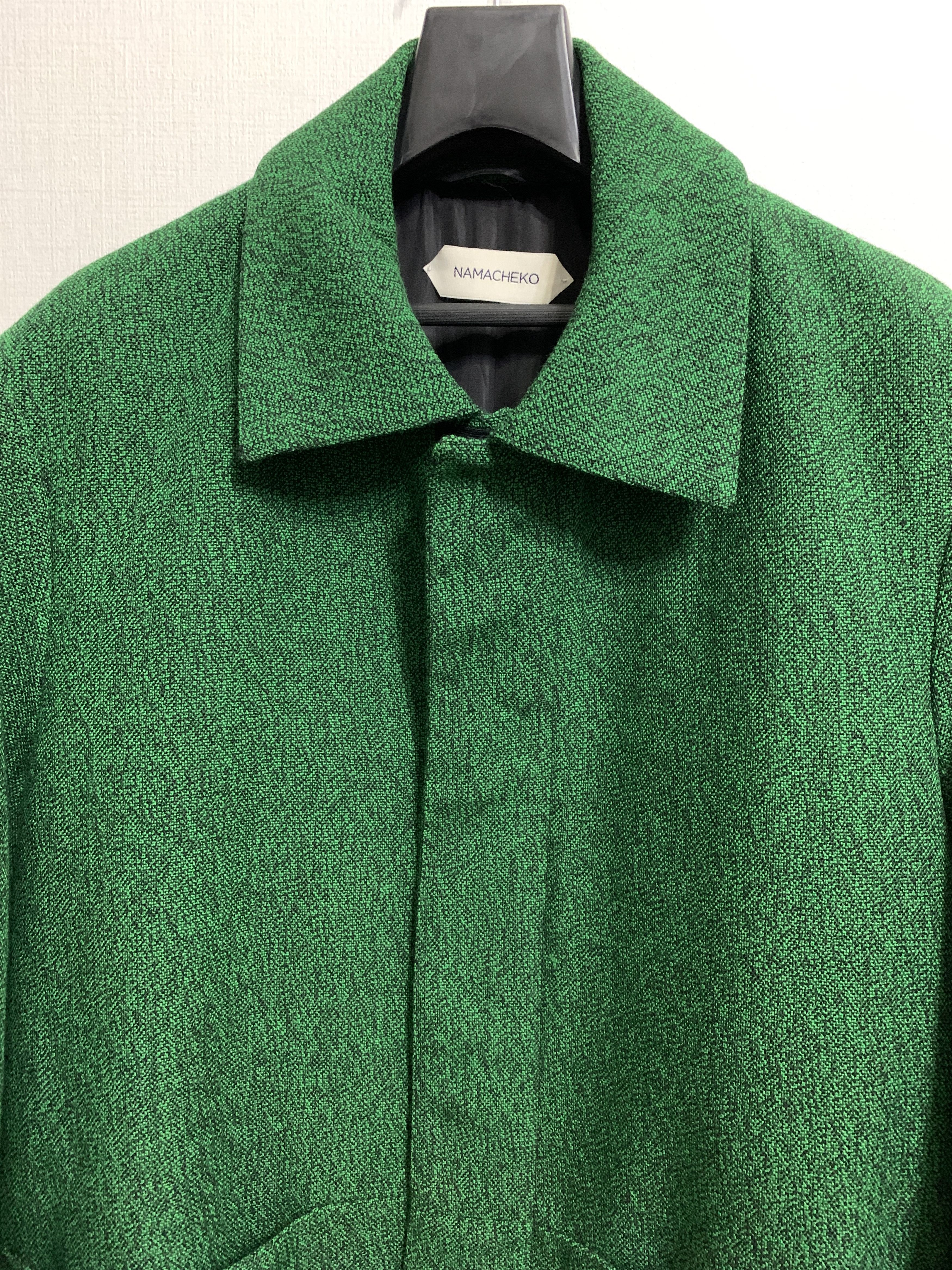 Namacheko Green Texture Wool Coat Size US M / EU 48-50 / 2 - 3 Thumbnail
