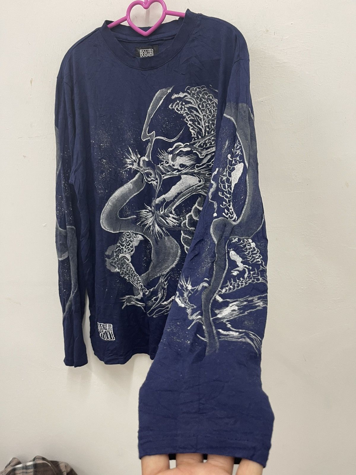 Karakuri Tamashii Vintage JURAKU Japan Sukajan Dragon Full All Over Shirt Size US L / EU 52-54 / 3 - 4 Thumbnail