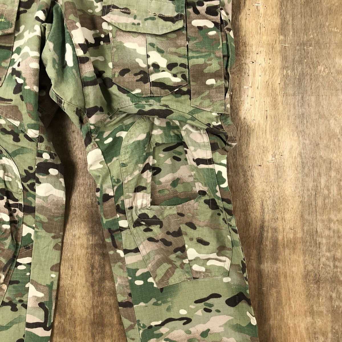 Japanese Brand Emerson Camo Green multipocket tactical cargo pants #100 Size US 32 / EU 48 - 5 Thumbnail
