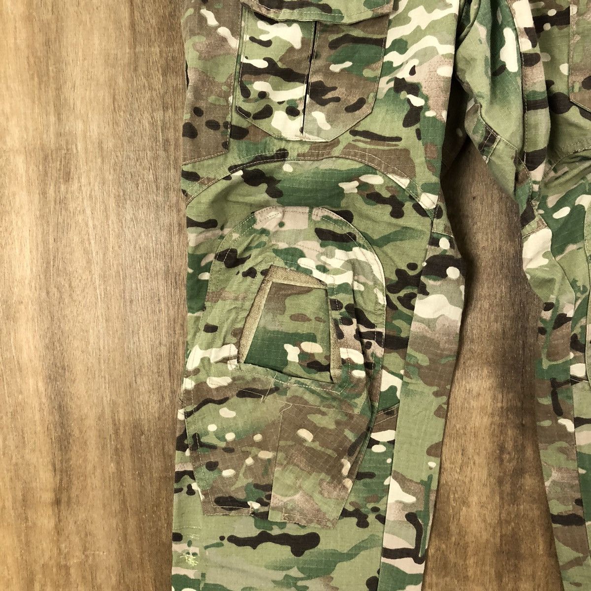 Japanese Brand Emerson Camo Green multipocket tactical cargo pants #100 Size US 32 / EU 48 - 4 Thumbnail