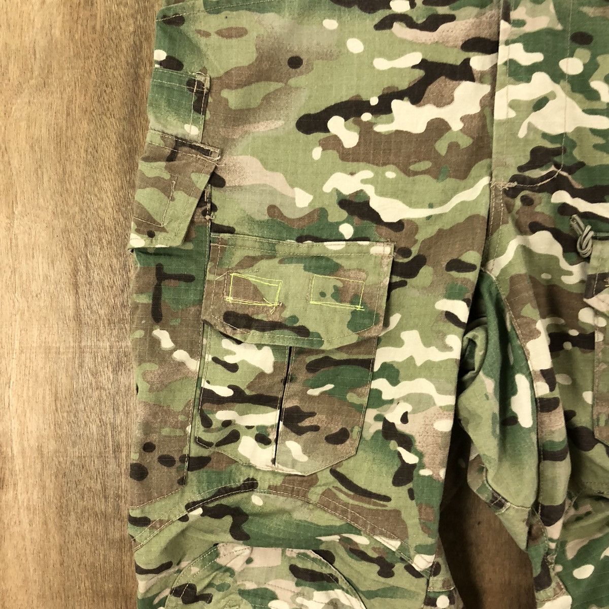Japanese Brand Emerson Camo Green multipocket tactical cargo pants #100 Size US 32 / EU 48 - 6 Thumbnail