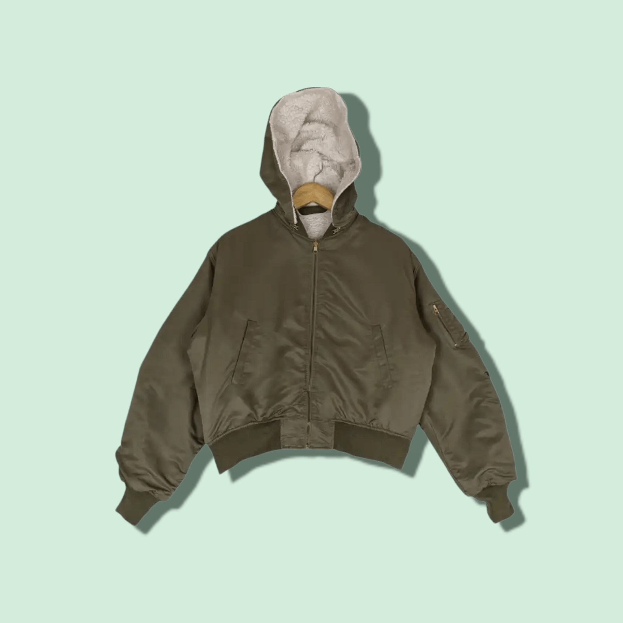 Japanese EARTH MUSIC & ECOLOGY Bomber Style Jacket Hoodie