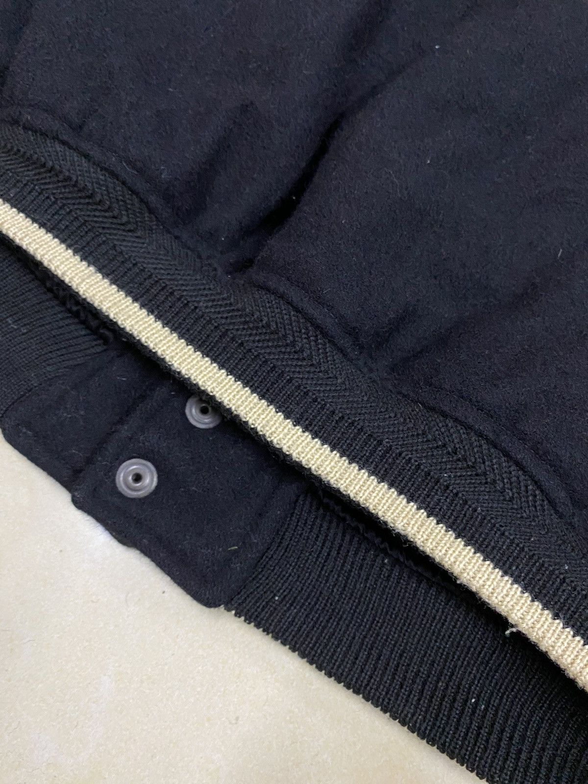 Vintage Vintage Varsity Wool Leather Jacket Size US L / EU 52-54 / 3 - 11 Thumbnail