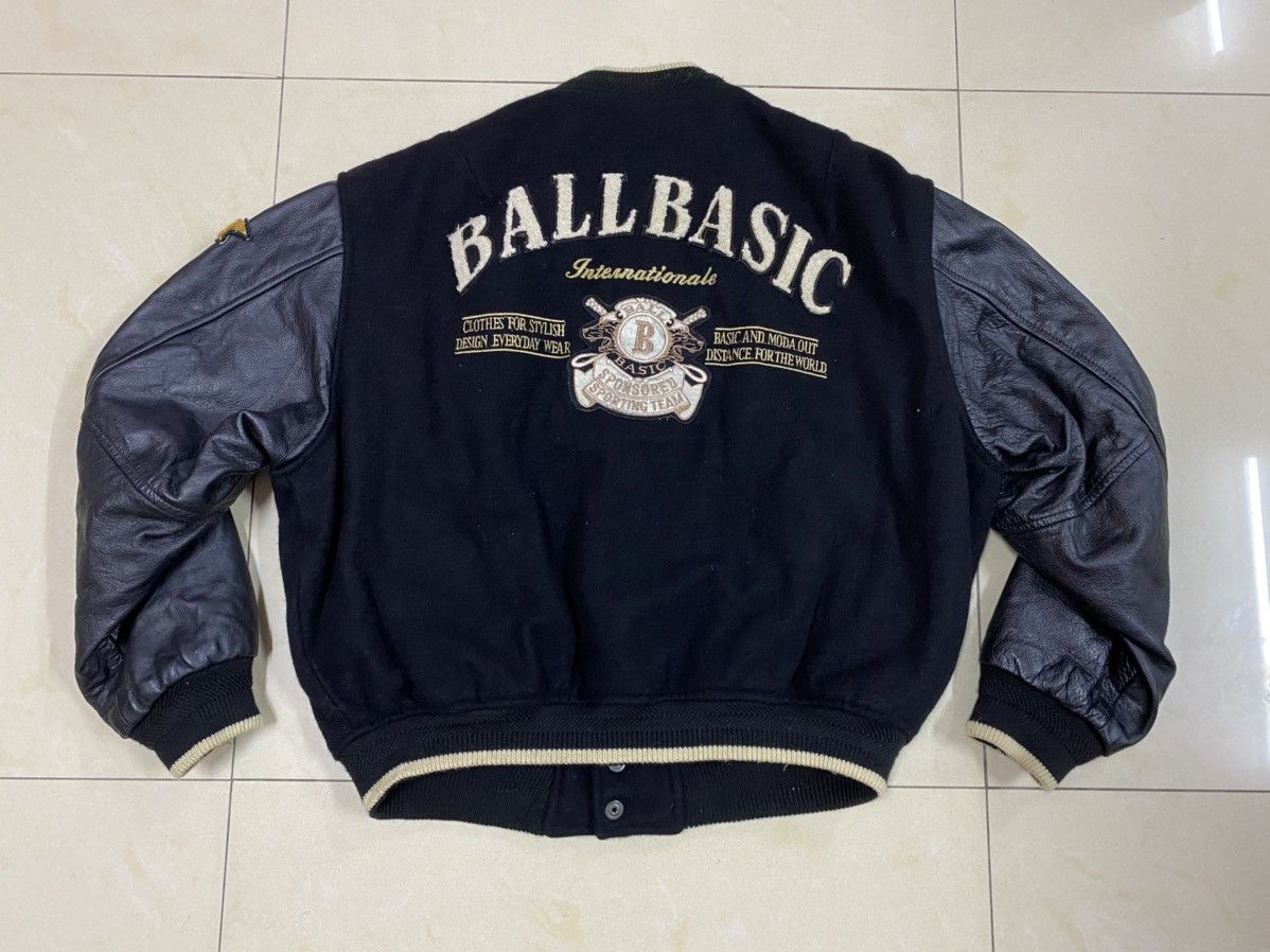 Vintage Vintage Varsity Wool Leather Jacket Size US L / EU 52-54 / 3 - 2 Thumbnail