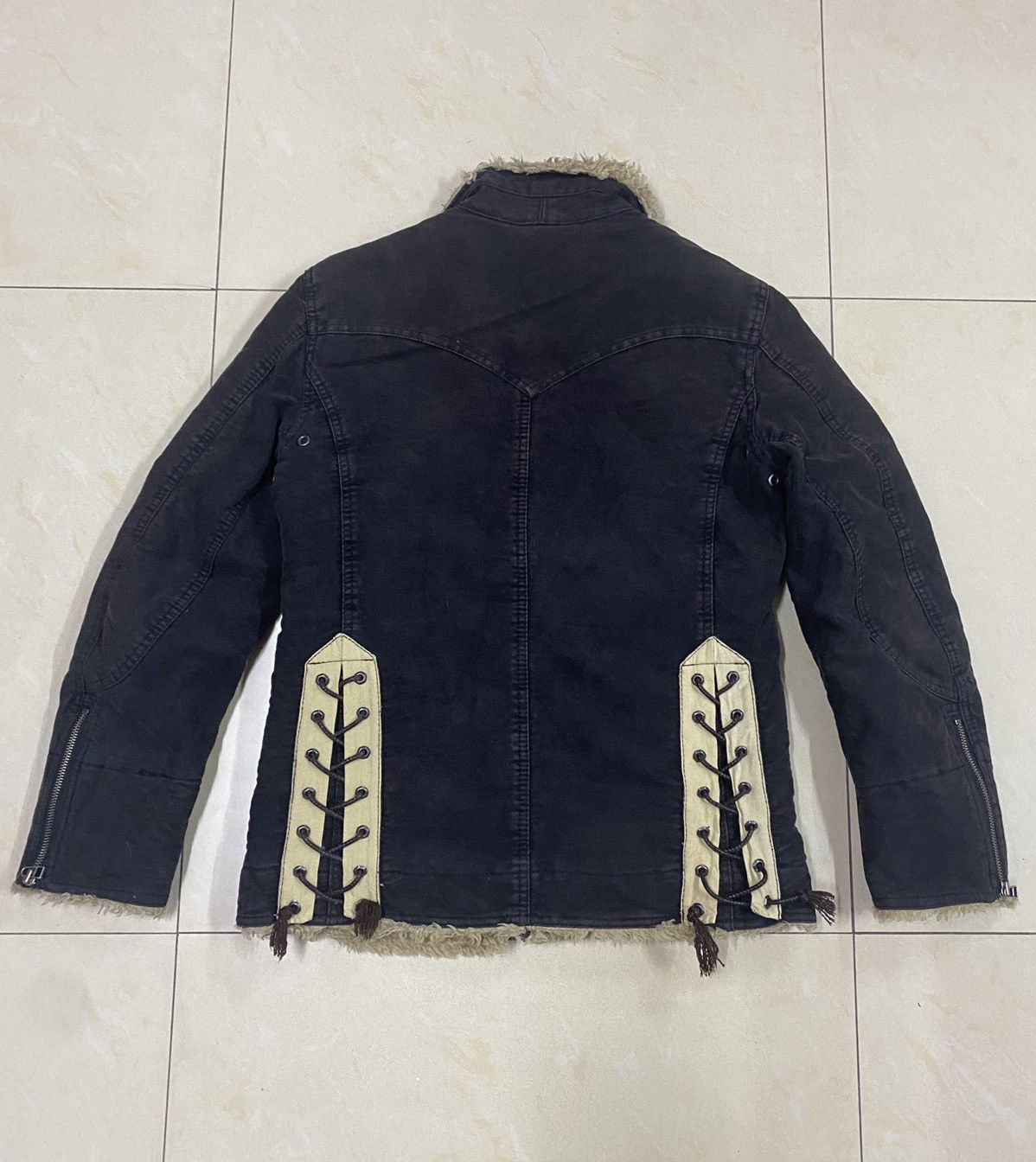 14th Addiction Japanese Brand NCFM Moleskin Cotton Sherpa Lining Jacket Size US M / EU 48-50 / 2 - 1 Thumbnail