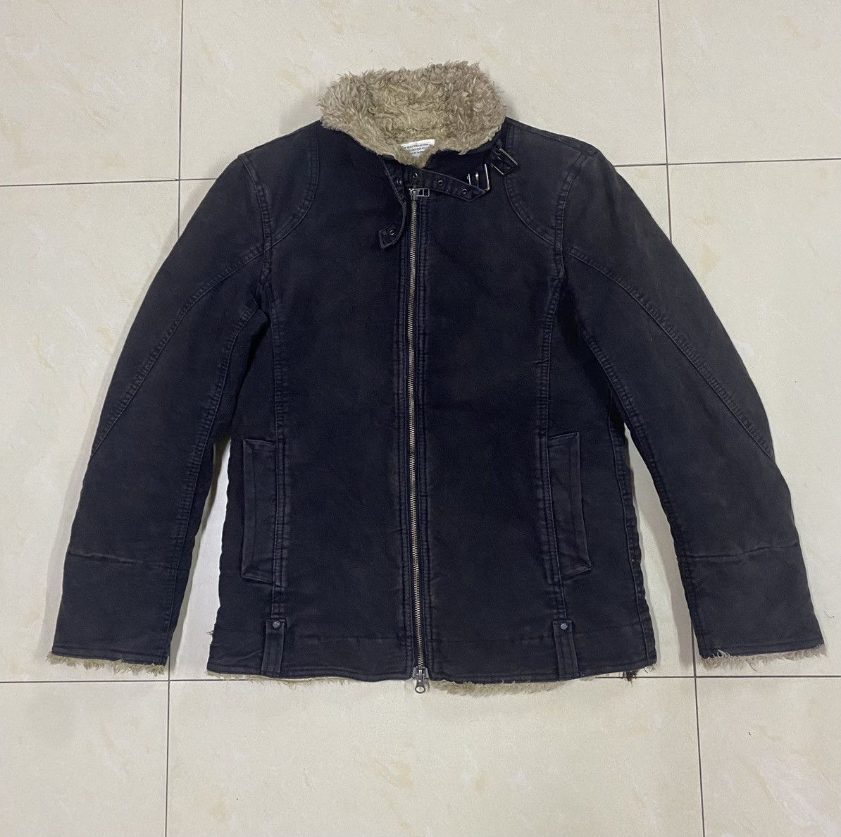 14th Addiction Japanese Brand NCFM Moleskin Cotton Sherpa Lining Jacket Size US M / EU 48-50 / 2 - 2 Thumbnail