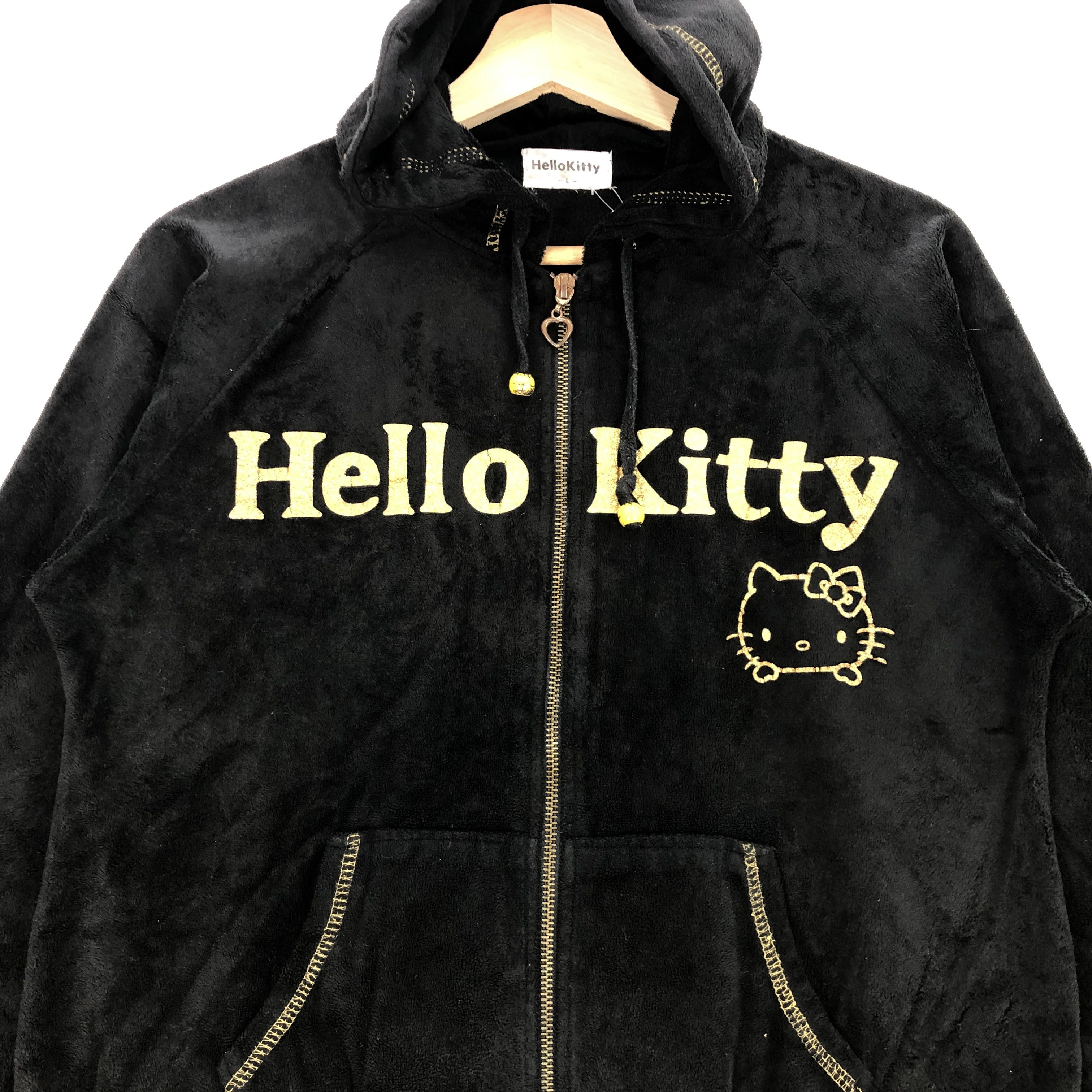 Anime × Japanese Brand × Vintage Hello Kitty Sweater Hoodie Japanese Anime Sweatshirt Hooded Size US S / EU 44-46 / 1 - 4 Thumbnail