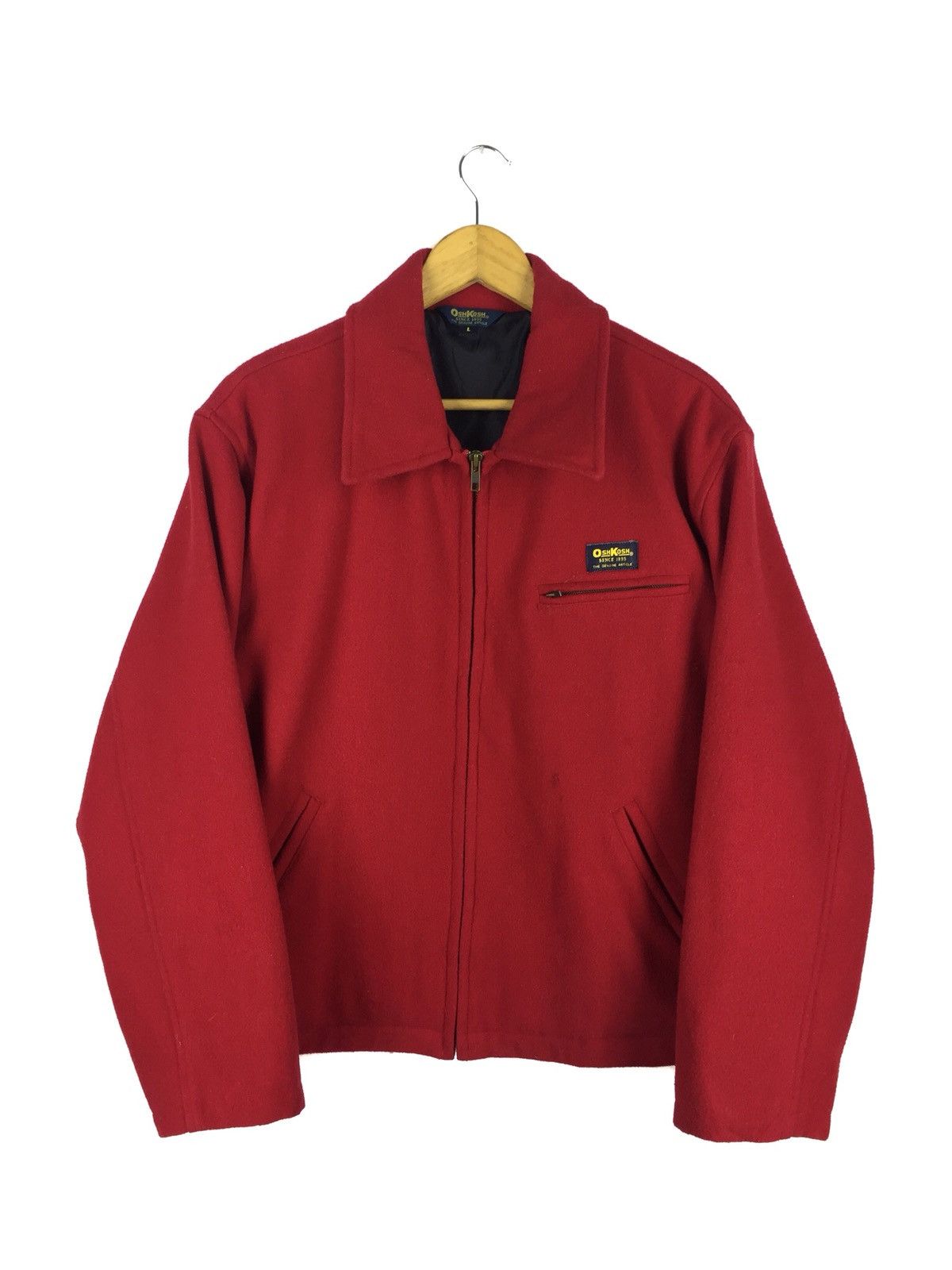 Oshkosh Vintage Oshkosh Bgosh Wool Blouson jacket Size US L / EU 52-54 / 3 - 1 Thumbnail