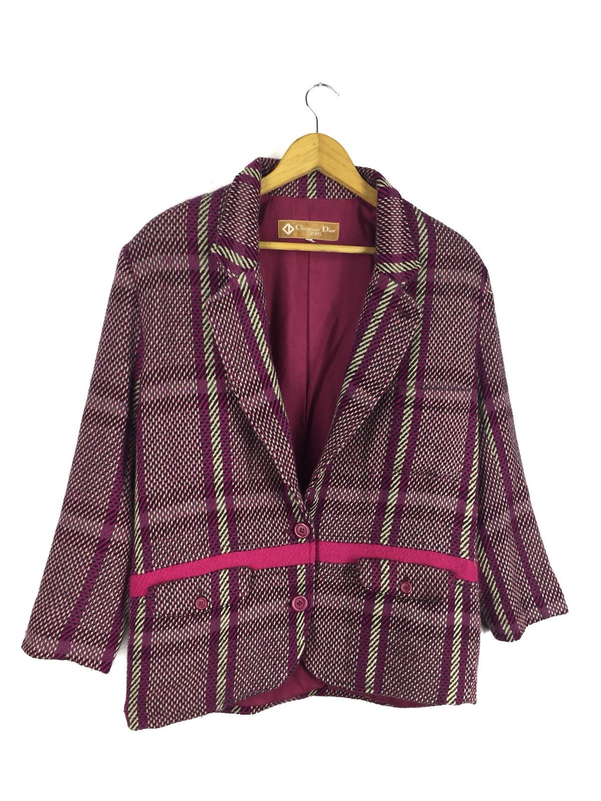Christian Dior Monsieur Christian dior wool Herringbone twill Jacket Size M / US 6-8 / IT 42-44 - 4 Thumbnail