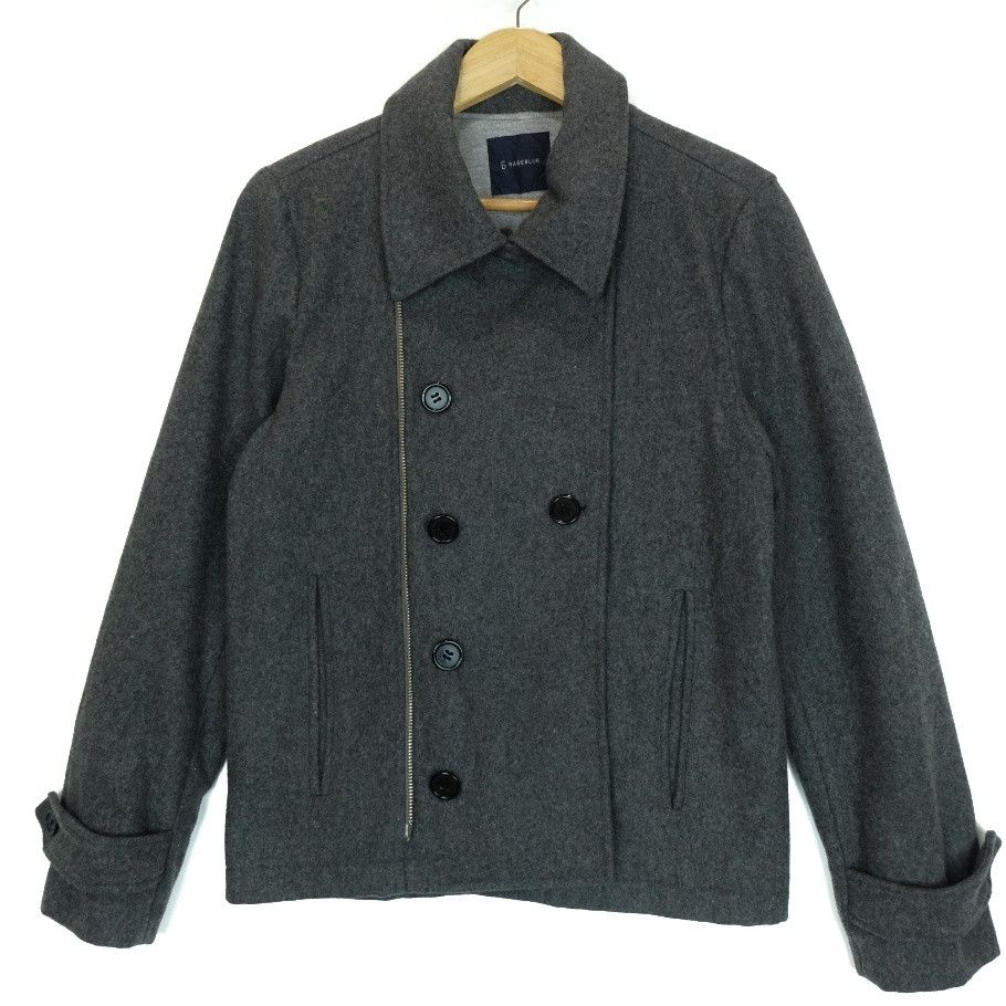 RAGEBLUE RAGEBLUE Punk Motorcycle Harajuku Gothic Grey Wool Jacket Size US S / EU 44-46 / 1 - 2 Thumbnail