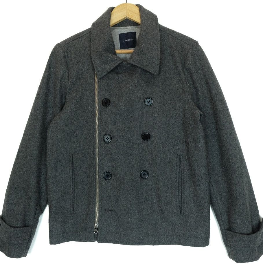 RAGEBLUE RAGEBLUE Punk Motorcycle Harajuku Gothic Grey Wool Jacket Size US S / EU 44-46 / 1 - 3 Thumbnail