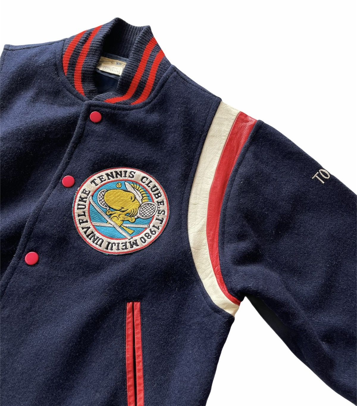 Vintage VINTAGE 80s TENNIS UNIVERSITY WOOL VARSITY JACKET Size US S / EU 44-46 / 1 - 8 Thumbnail