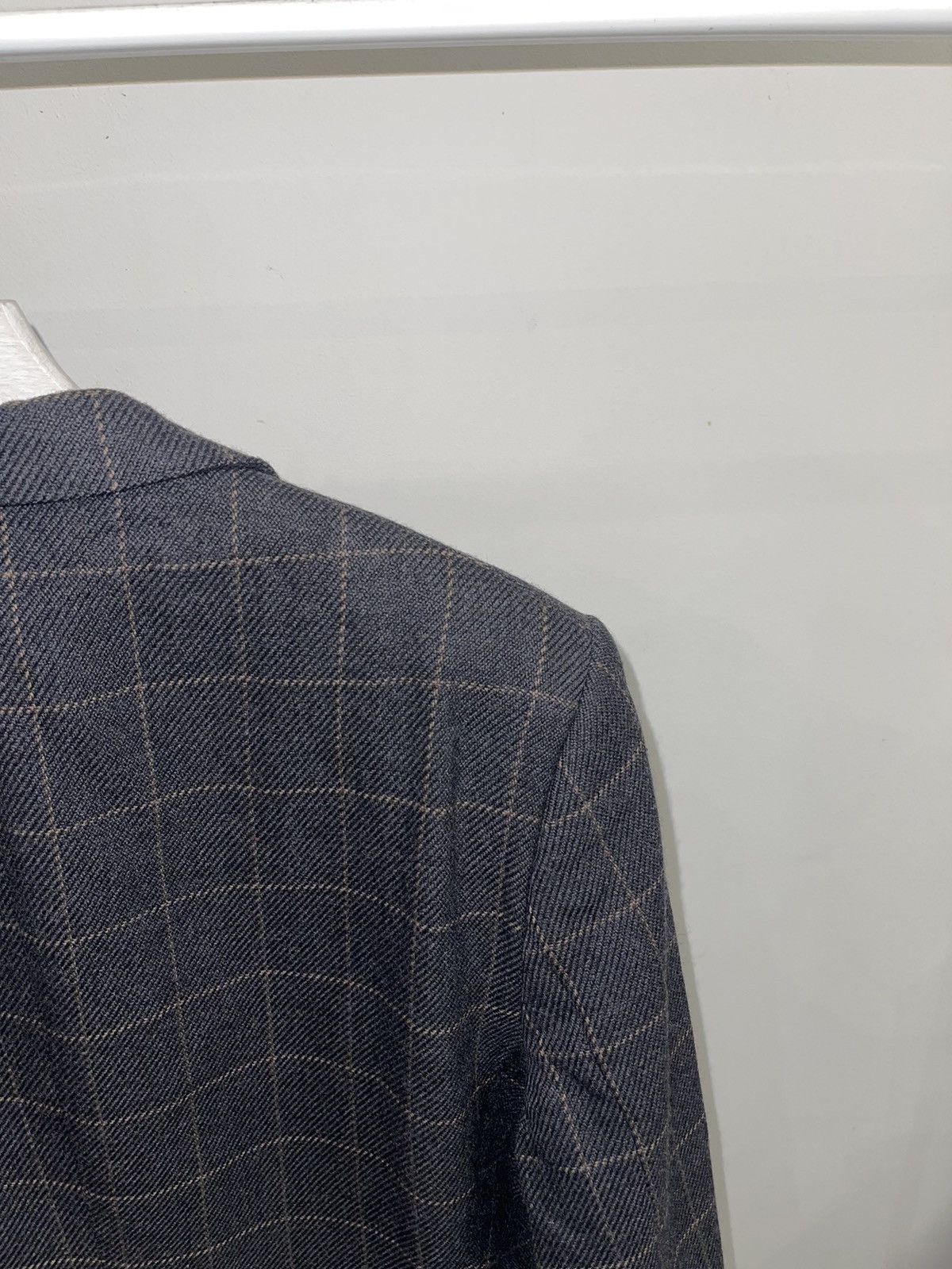 Emporio Armani Archive Emporio Armani Checkered Wool Blazer Size US L / EU 52-54 / 3 - 5 Thumbnail