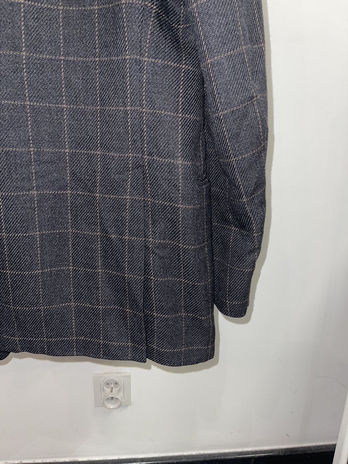Emporio Armani Archive Emporio Armani Checkered Wool Blazer Size US L / EU 52-54 / 3 - 6 Thumbnail