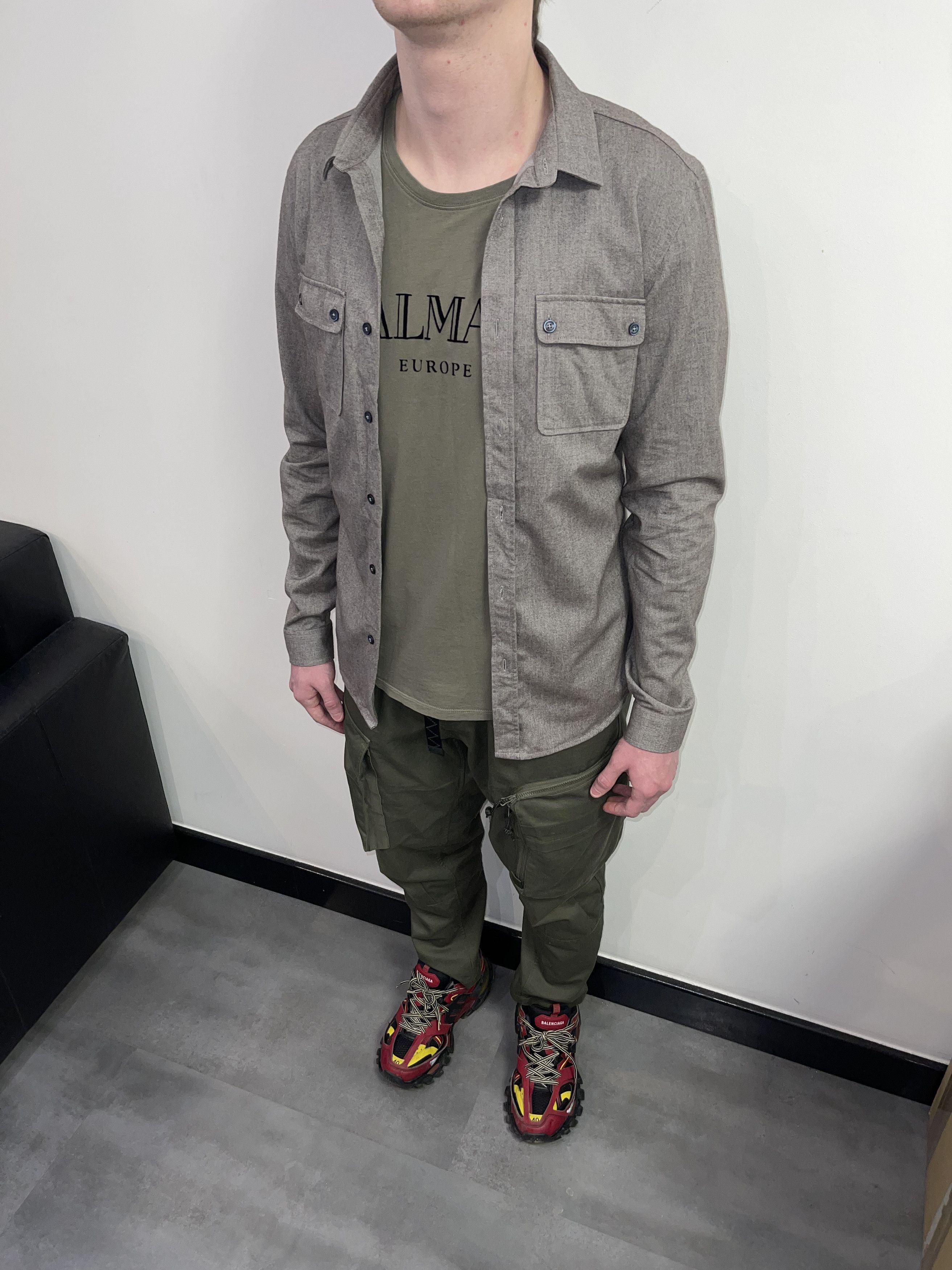 Burberry Prorsum Burberry Prorsum Military Pocket Button Up Shirt Size US M / EU 48-50 / 2 - 7 Thumbnail