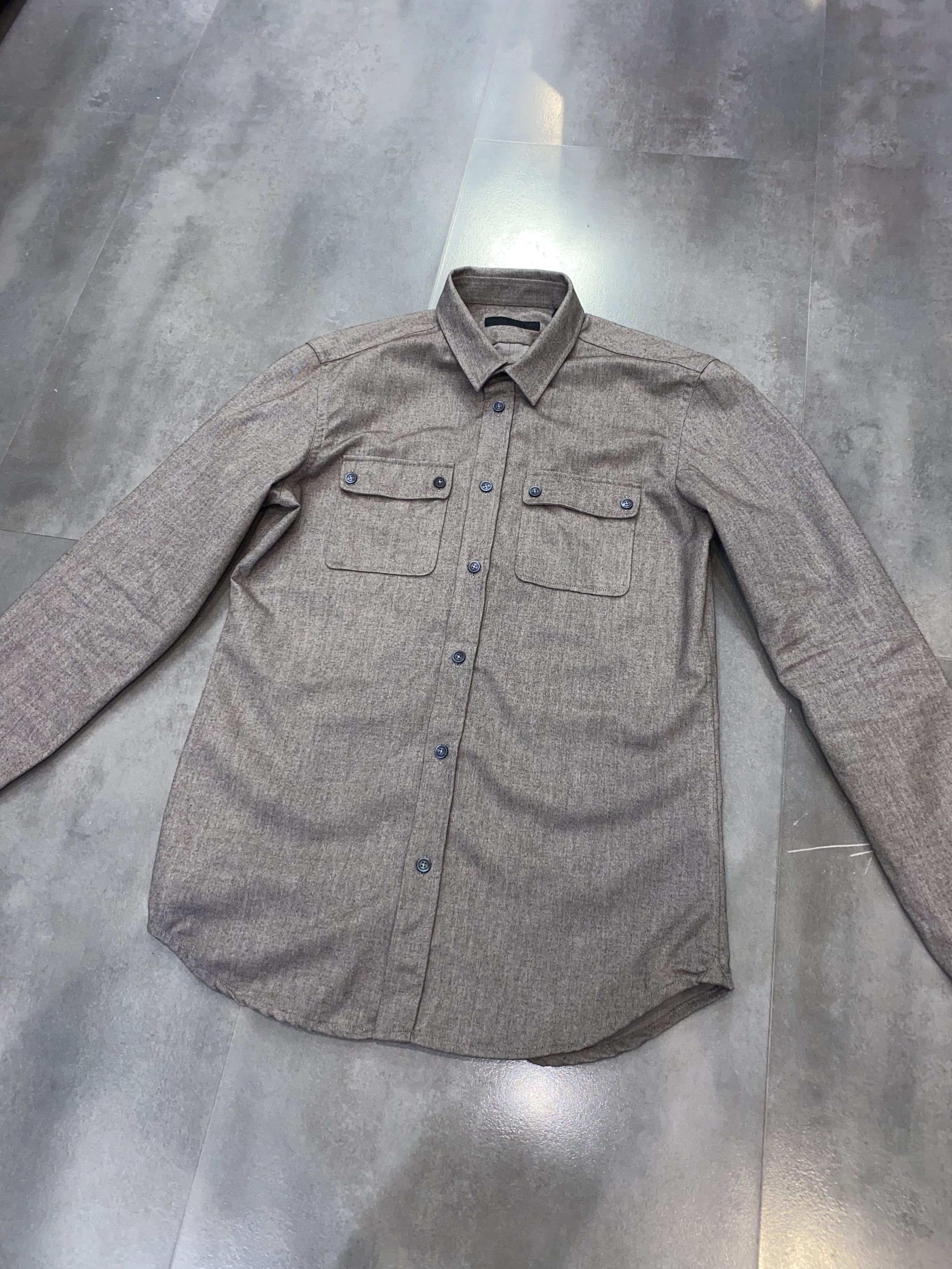 Burberry Prorsum Burberry Prorsum Military Pocket Button Up Shirt Size US M / EU 48-50 / 2 - 9 Thumbnail