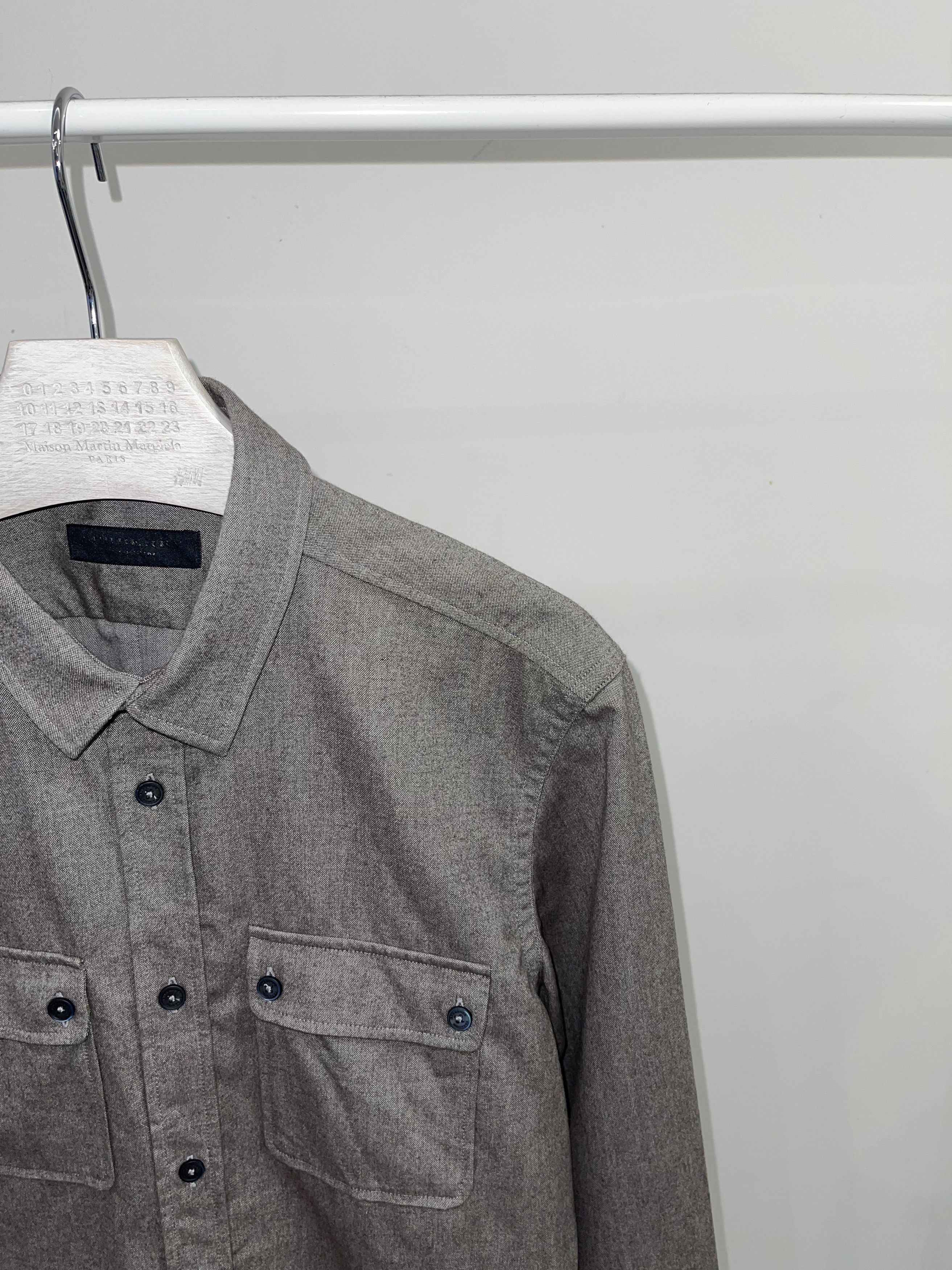 Burberry Prorsum Burberry Prorsum Military Pocket Button Up Shirt Size US M / EU 48-50 / 2 - 2 Thumbnail