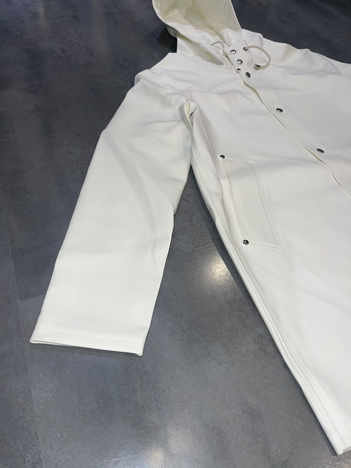 Stutterheim DS! Stutterheim Stockholm White Raincoat Size US S / EU 44-46 / 1 - 11 Thumbnail
