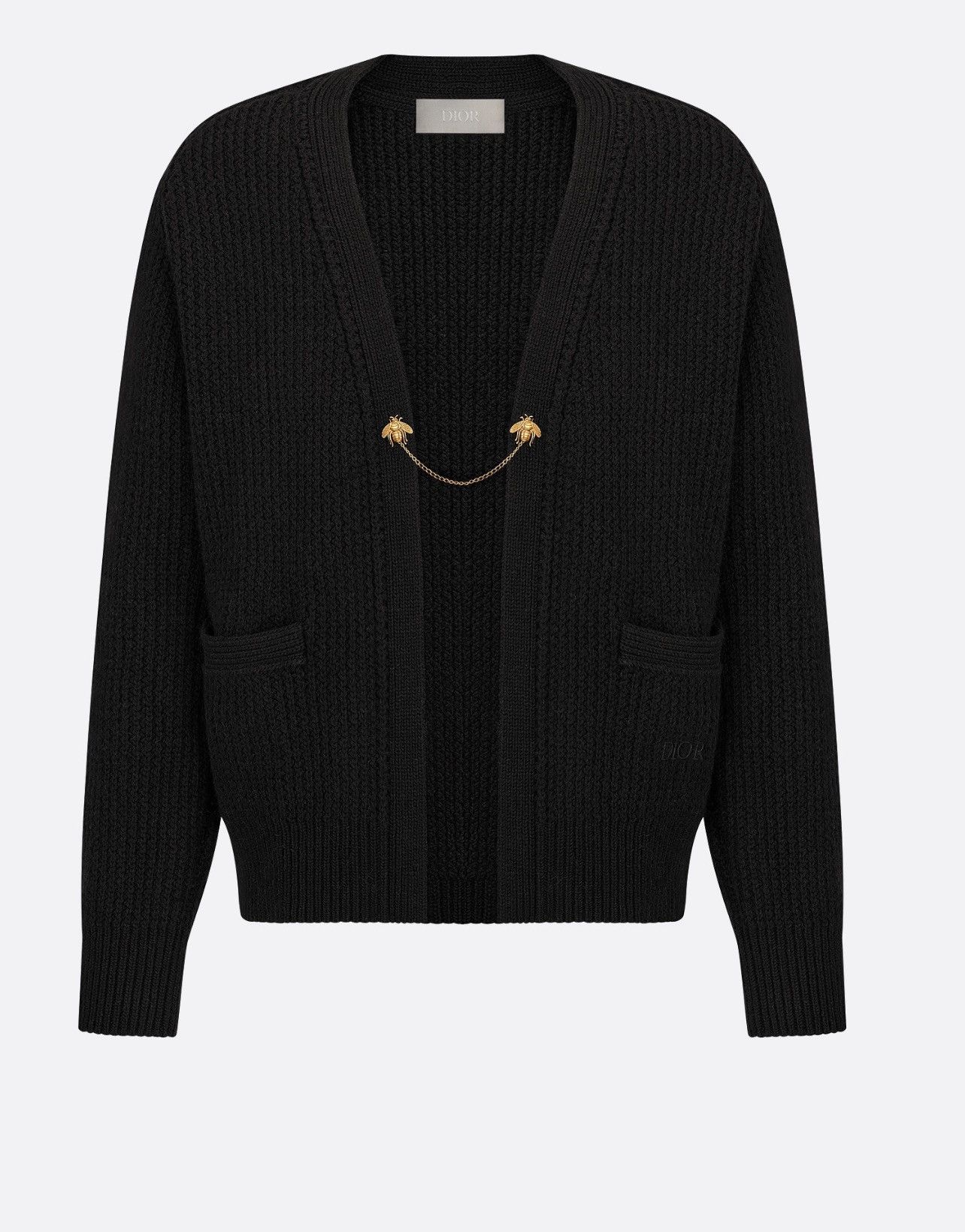 Dior Dior Bee Wool & Alpaca Chunky Cardigan Size US L / EU 52-54 / 3 - 1 Thumbnail