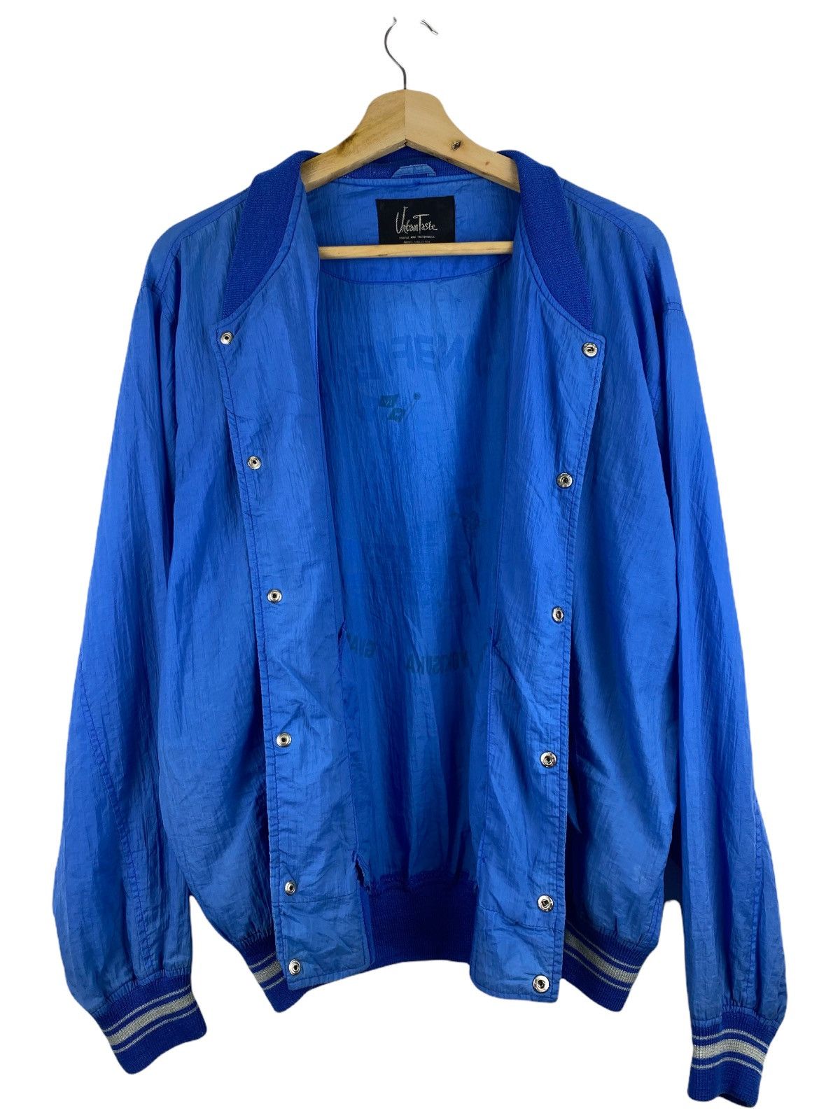 Vintage VINTAGE HURRICANE FIGHTER NYLON VARSITY JACKET Size US L / EU 52-54 / 3 - 3 Thumbnail