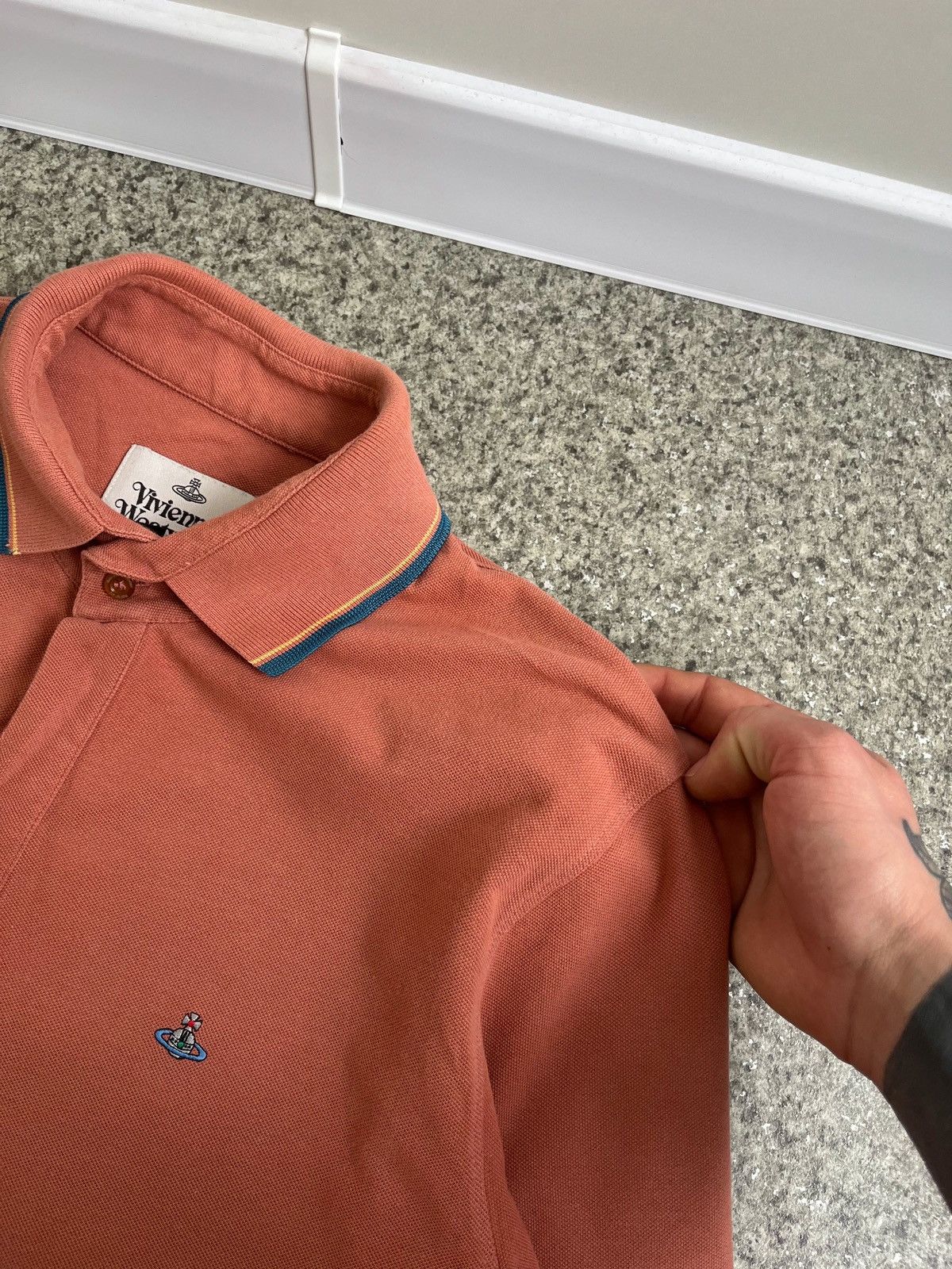 Vivienne Westwood VIVIENNE WESTWOOD ORB LOGO POLO TEE MENS XL Size US XL / EU 56 / 4 - 3 Thumbnail