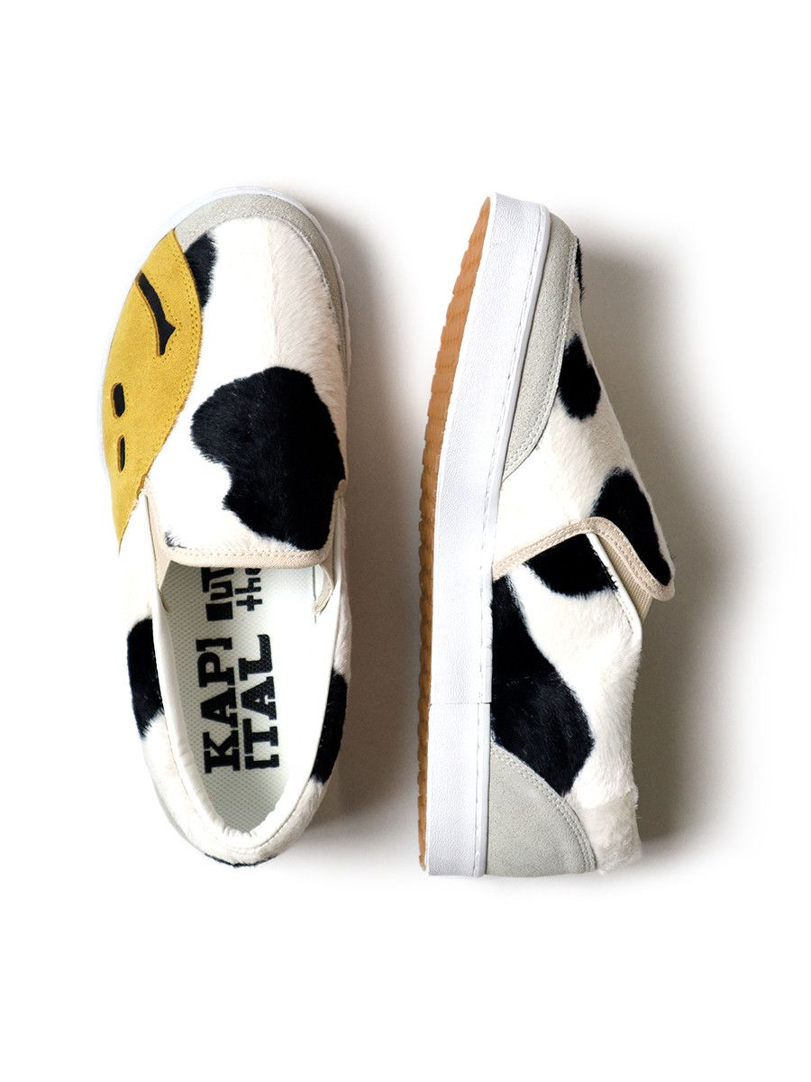 Kapital Kapital Cow Pattern Rain Smile Slip-On Shoe Size US 9.5 / EU 42-43 - 3 Thumbnail