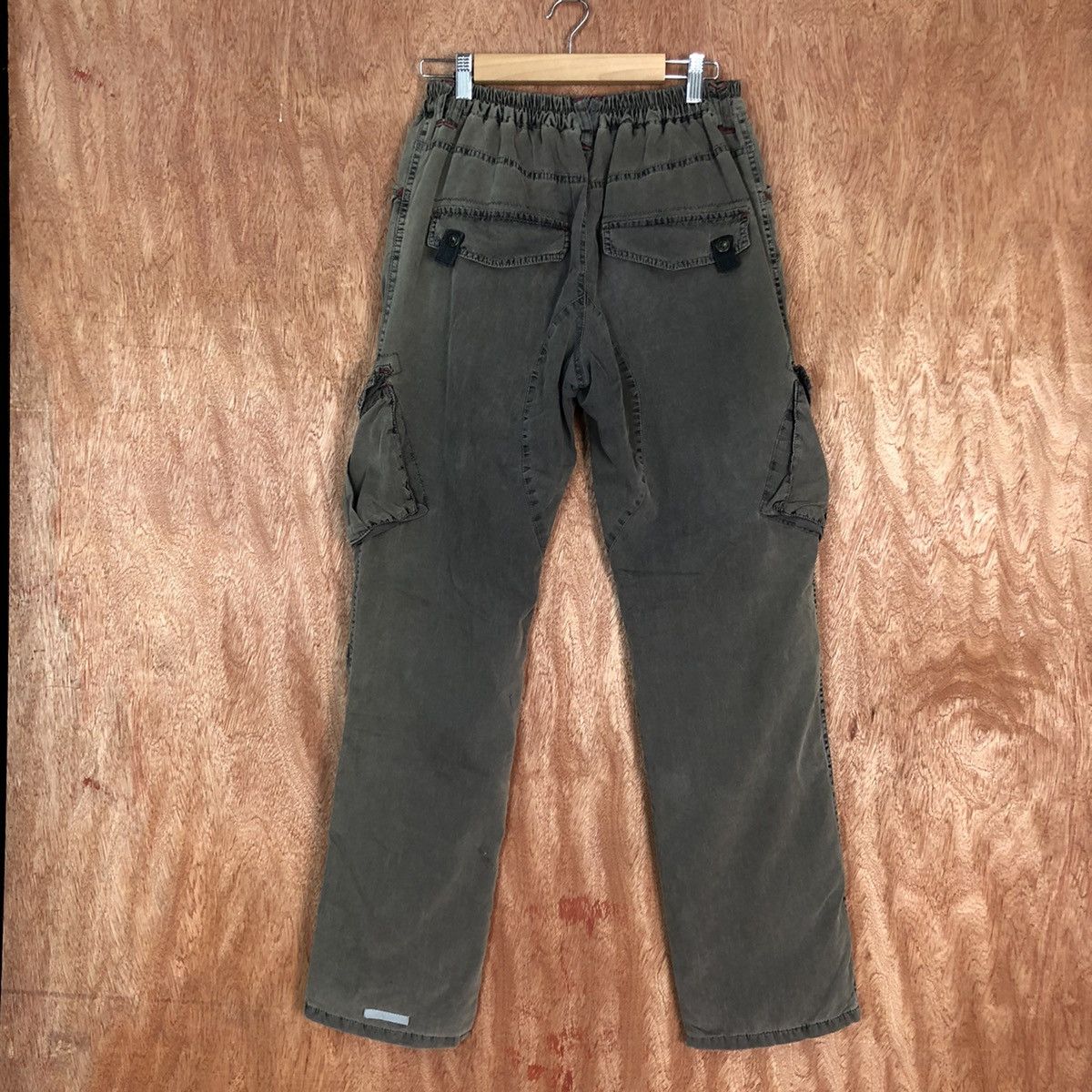 Japanese Brand DLL Ride 57 Green faded track multipocket Cargo Pants #1782 Size 26" / US 2 / IT 38 - 10 Thumbnail