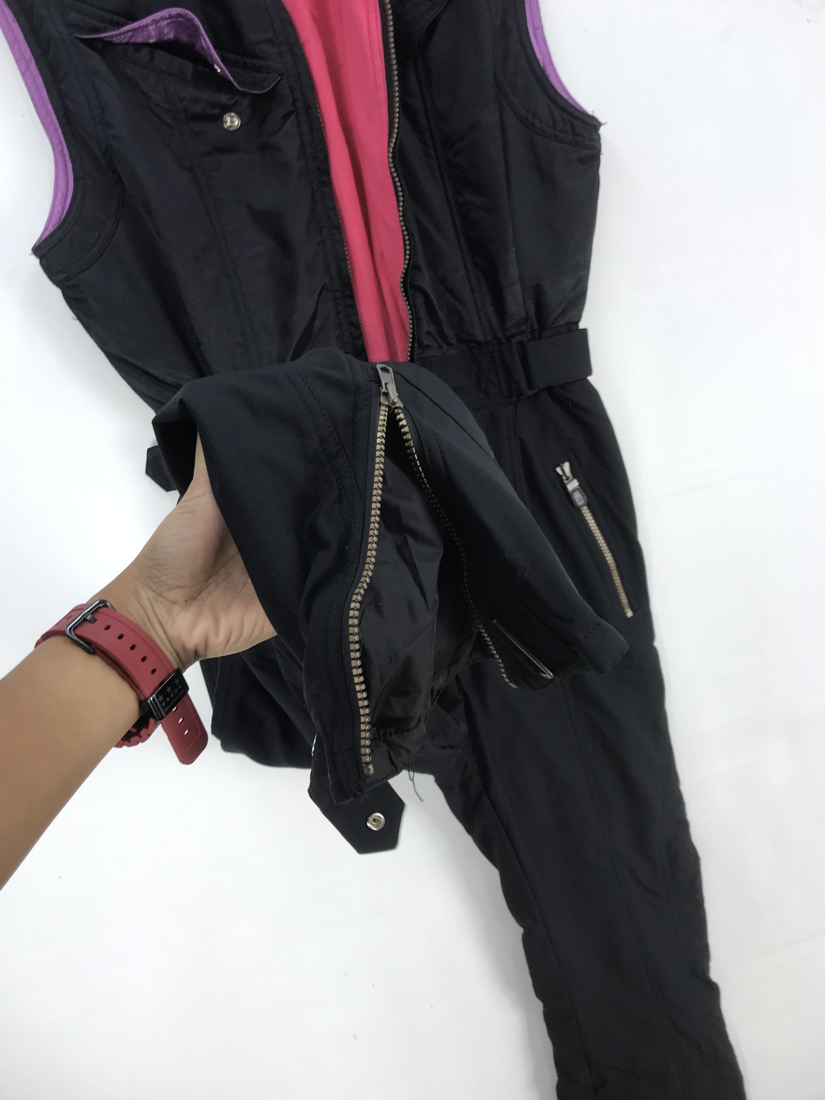 Japanese Brand × Vintage Vintage Japanese Ski Suit Coverall Jumpsuit Ski Wear Size 28" / US 6 / IT 42 - 10 Thumbnail
