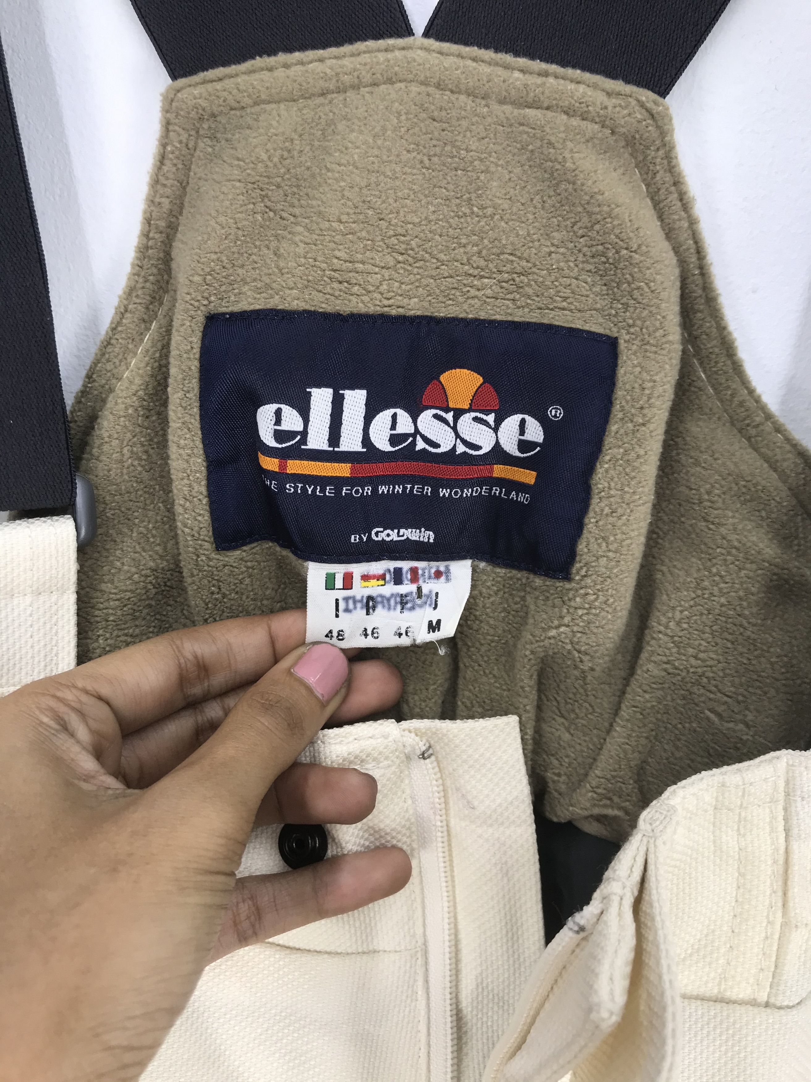 Ellesse Vintage Elleese Ski Suit Overall Jumpsuit Ski Snowboards Size US 30 / EU 46 - 9 Thumbnail