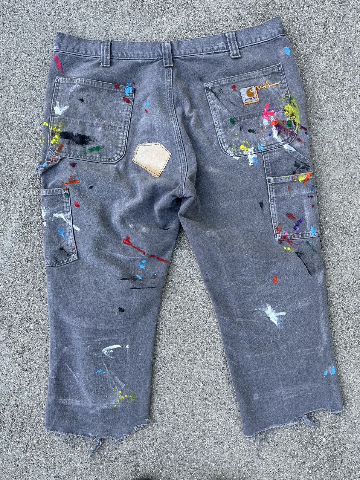 Carhartt Custom Carhartt Double Knee Thrashed Distressed Faded Pants Size US 36 / EU 52 - 11 Thumbnail