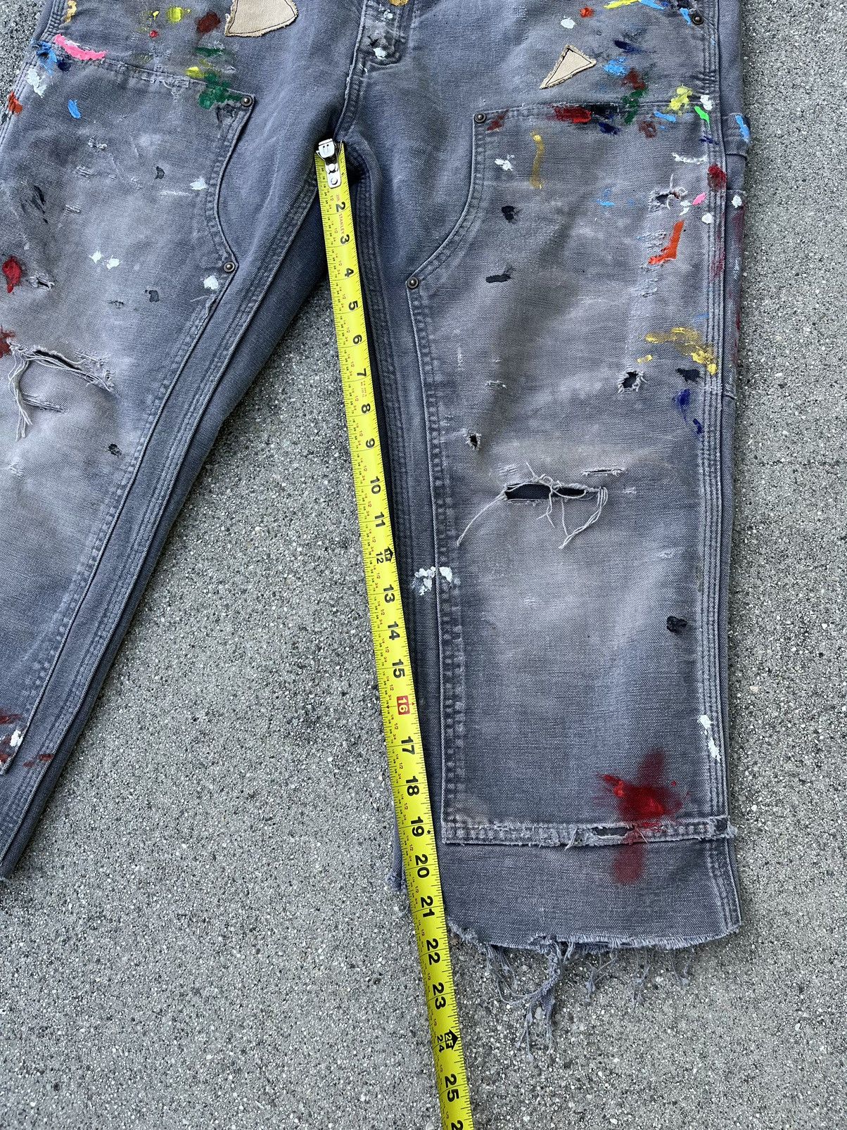 Carhartt Custom Carhartt Double Knee Thrashed Distressed Faded Pants Size US 36 / EU 52 - 8 Thumbnail