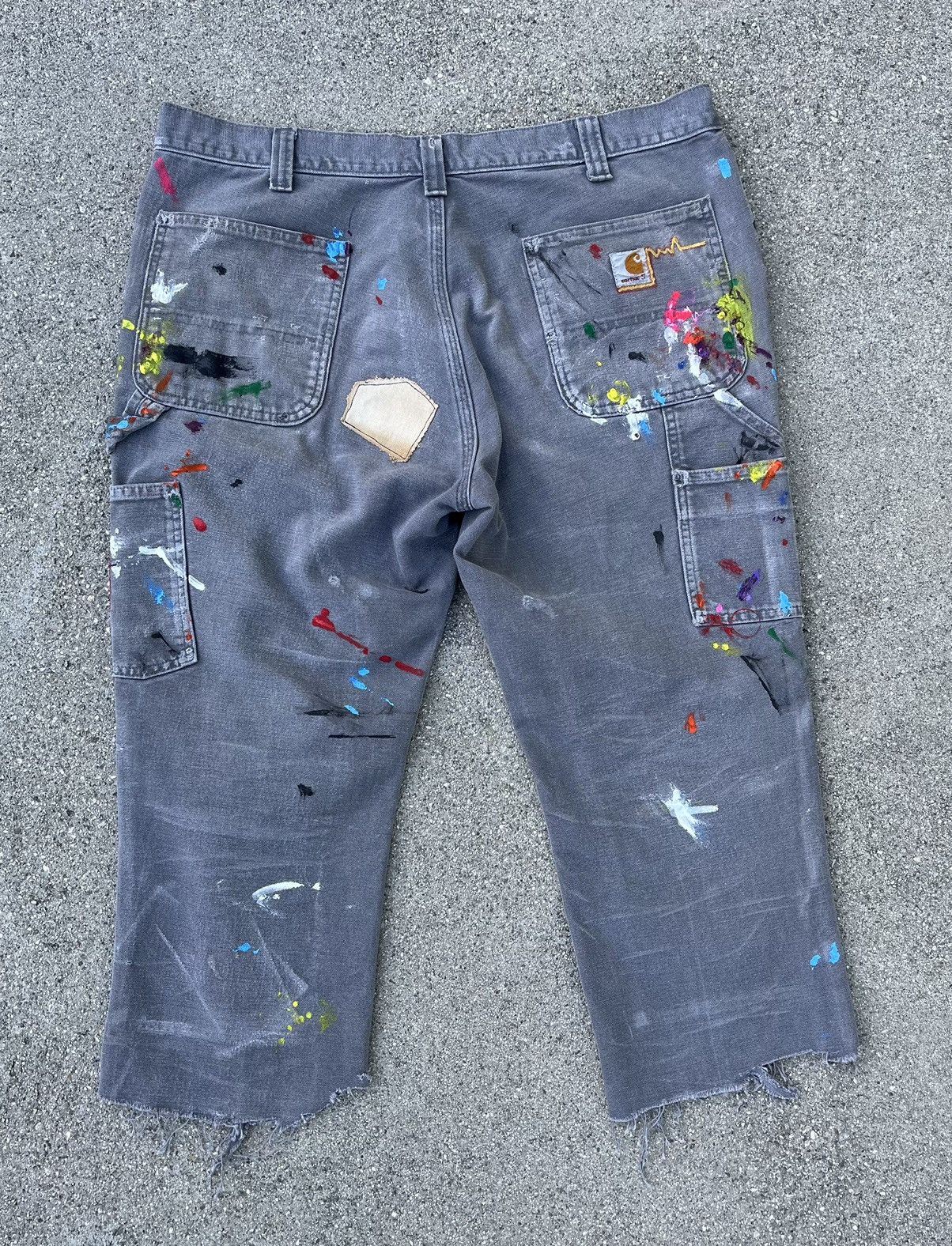 Carhartt Custom Carhartt Double Knee Thrashed Distressed Faded Pants Size US 36 / EU 52 - 2 Thumbnail