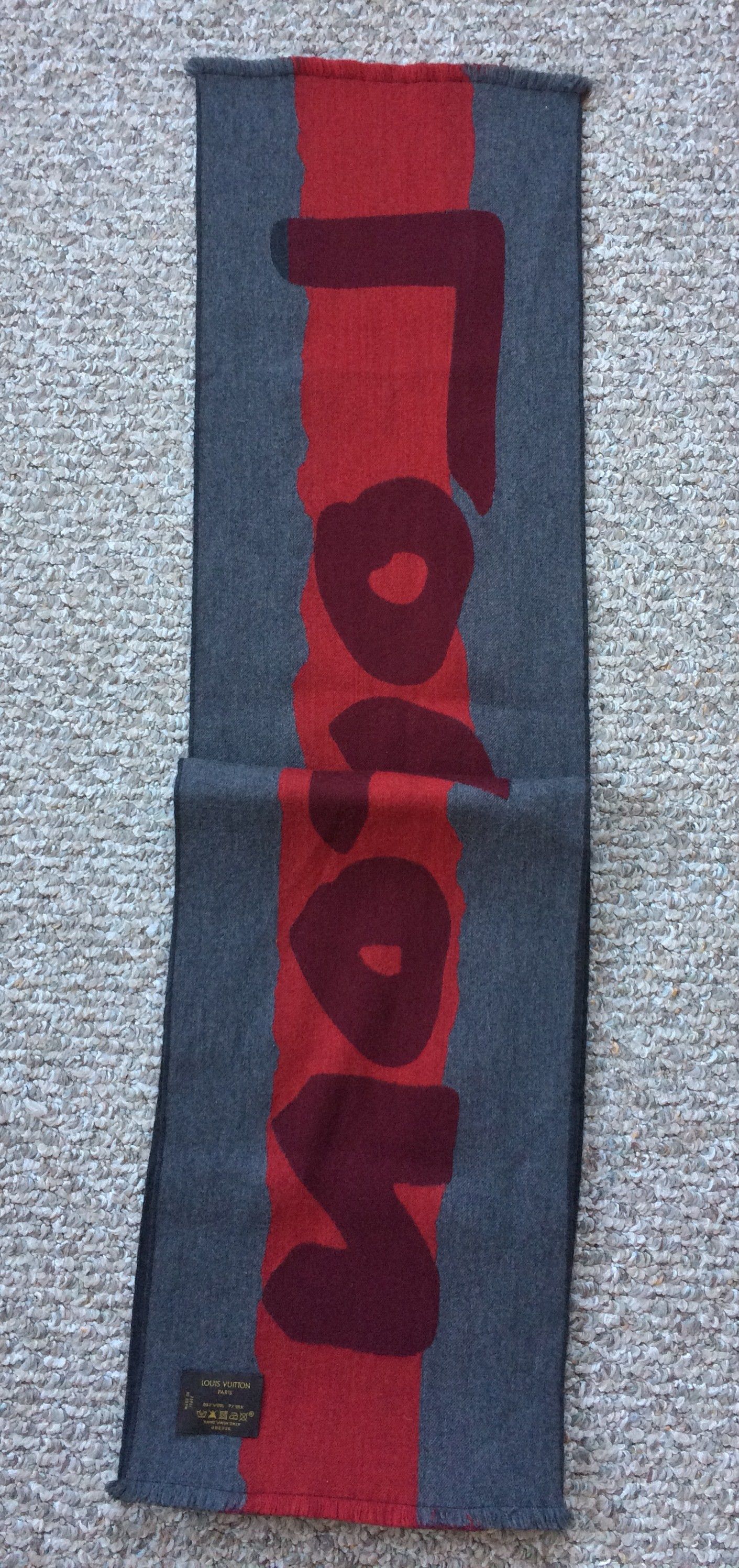 Louis Vuitton × Stephen Sprouse F/W 2008 Louis Vuitton x Sprouse Wool/Silk Graffiti Scarf Size ONE SIZE - 4 Thumbnail