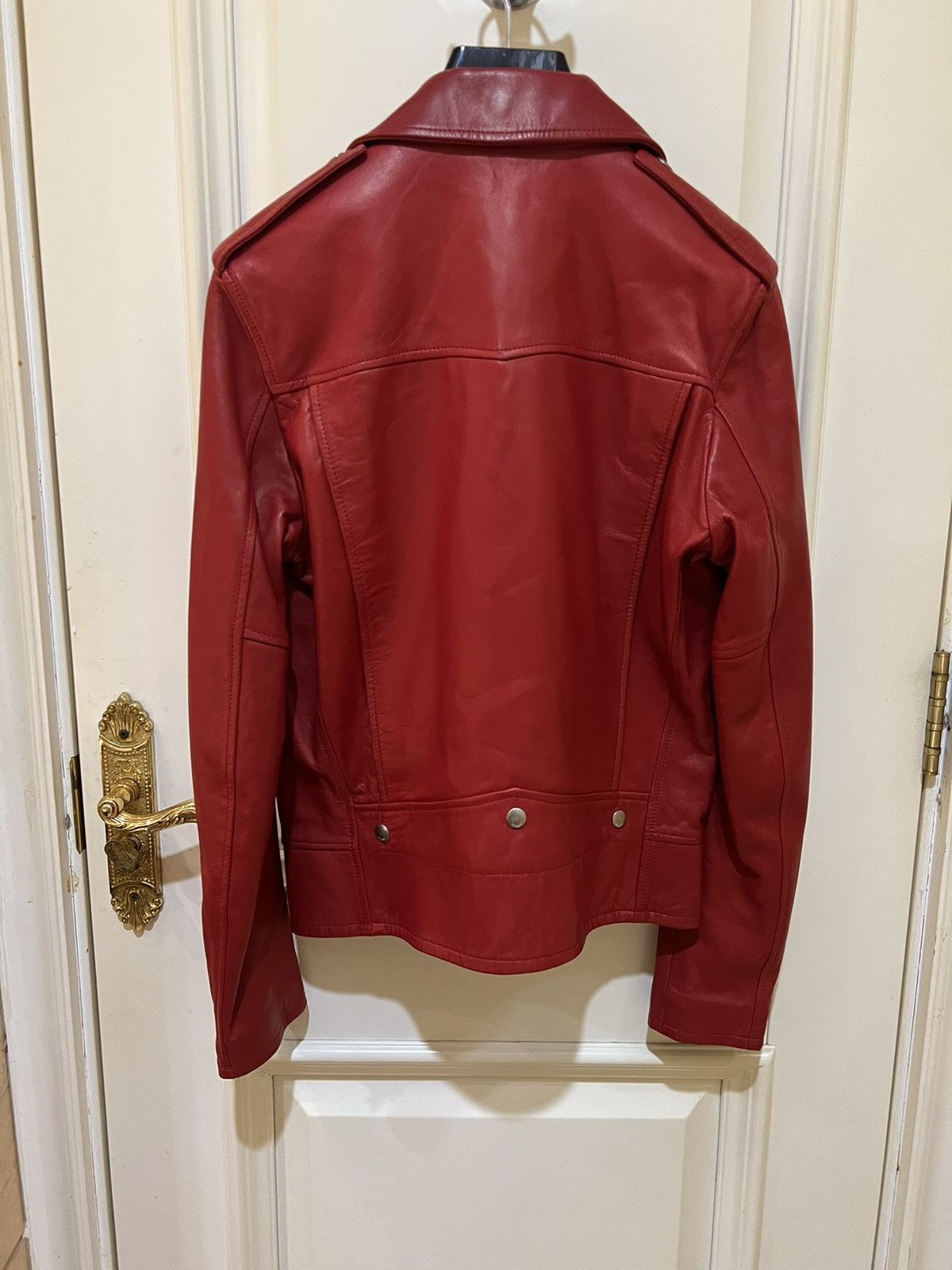 Hedi Slimane × Saint Laurent Paris SS14 EXTREMELY RARE RED L01 Biker Moto Jacket Size US S / EU 44-46 / 1 - 8 Thumbnail