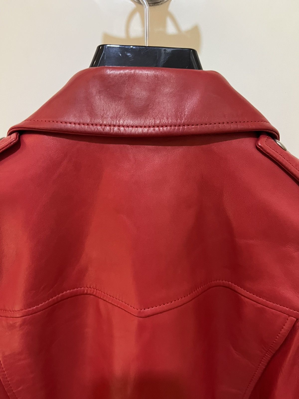 Hedi Slimane × Saint Laurent Paris SS14 EXTREMELY RARE RED L01 Biker Moto Jacket Size US S / EU 44-46 / 1 - 14 Thumbnail