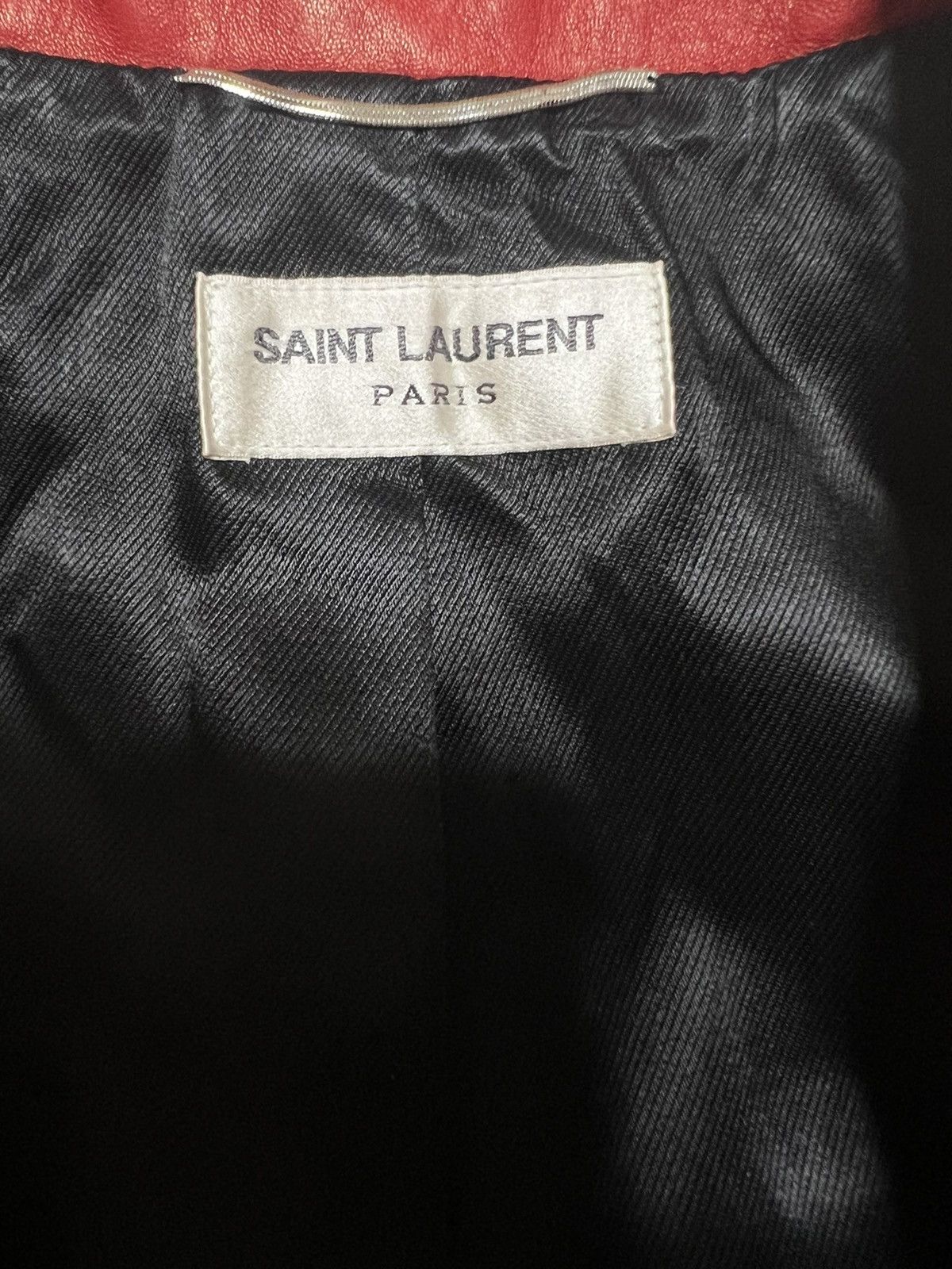 Hedi Slimane × Saint Laurent Paris SS14 EXTREMELY RARE RED L01 Biker Moto Jacket Size US S / EU 44-46 / 1 - 9 Thumbnail
