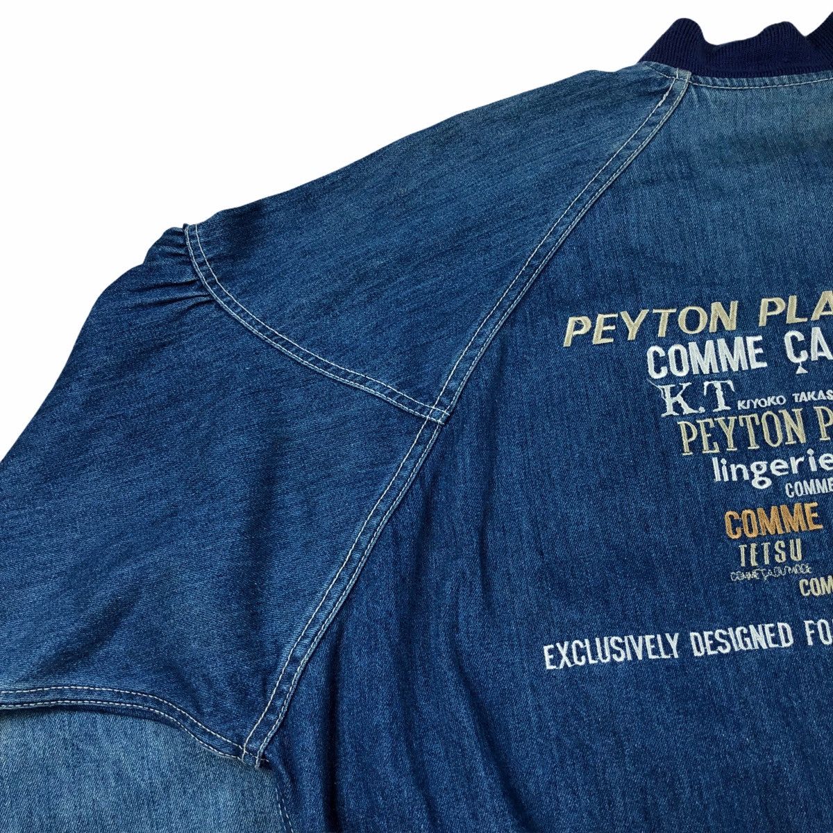 Japanese Brand Vintage Peyton Place For Men COMME ÇA DU MODE Denim Jacket Size US M / EU 48-50 / 2 - 7 Thumbnail
