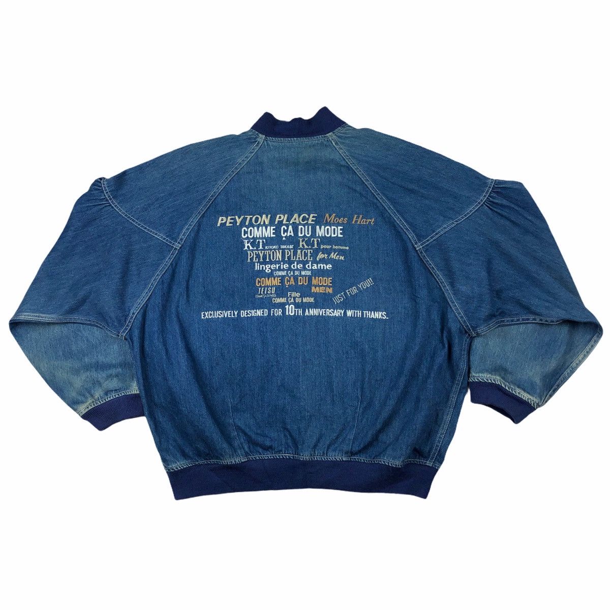 Japanese Brand Vintage Peyton Place For Men COMME ÇA DU MODE Denim Jacket Size US M / EU 48-50 / 2 - 1 Thumbnail