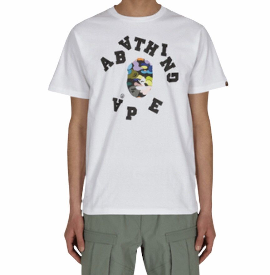 Bape Multi Camo Broken College Tee Size US M / EU 48-50 / 2 - 1 Thumbnail