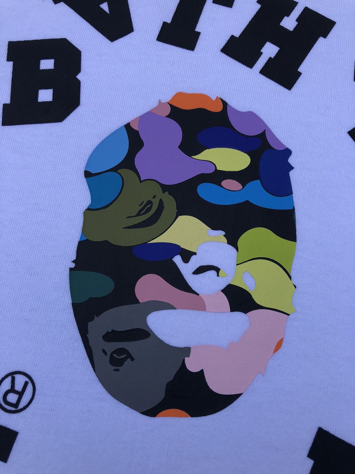 Bape Multi Camo Broken College Tee Size US M / EU 48-50 / 2 - 9 Thumbnail