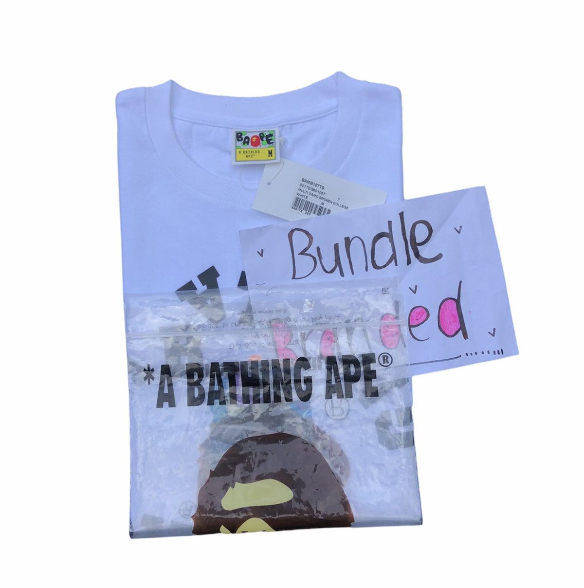 Bape Multi Camo Broken College Tee Size US M / EU 48-50 / 2 - 5 Thumbnail