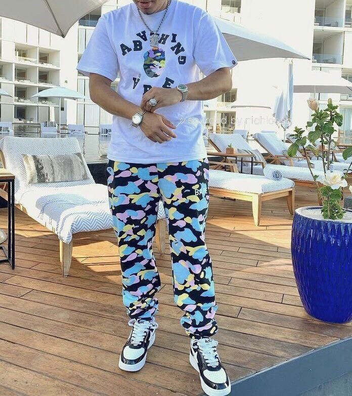 Bape Multi Camo Broken College Tee Size US M / EU 48-50 / 2 - 6 Thumbnail