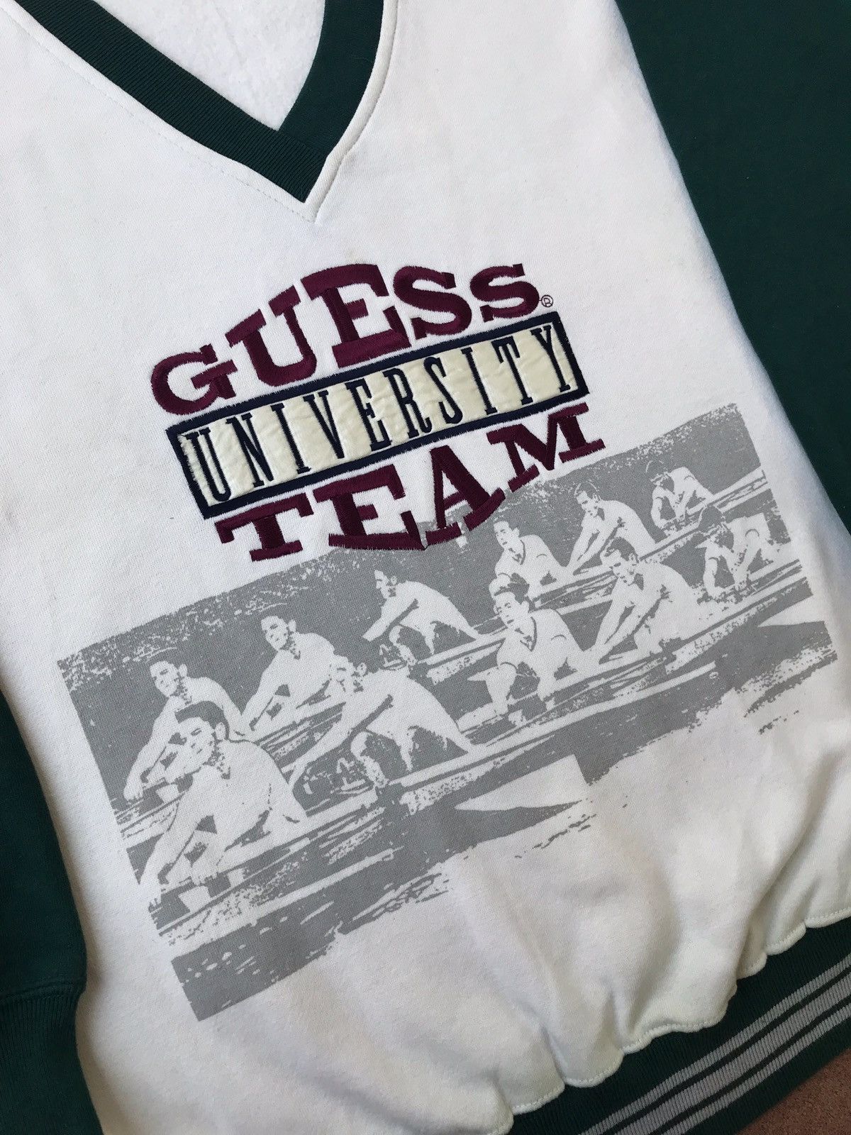 Guess × Vintage Guess University Team Vintage Sweatshirt Size US M / EU 48-50 / 2 - 2 Thumbnail