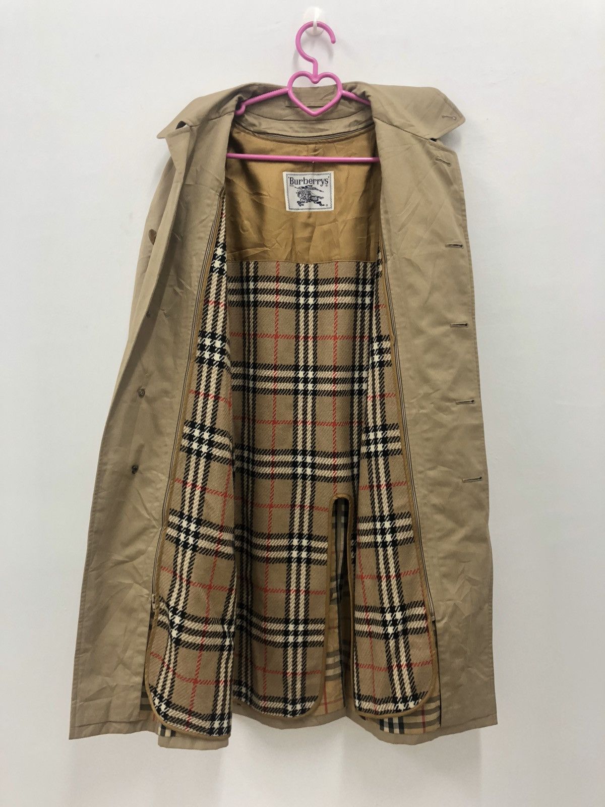 Burberry Rare Vintage Burberrys Prorsum Nova Check Trench Coat Size US M / EU 48-50 / 2 - 3 Thumbnail