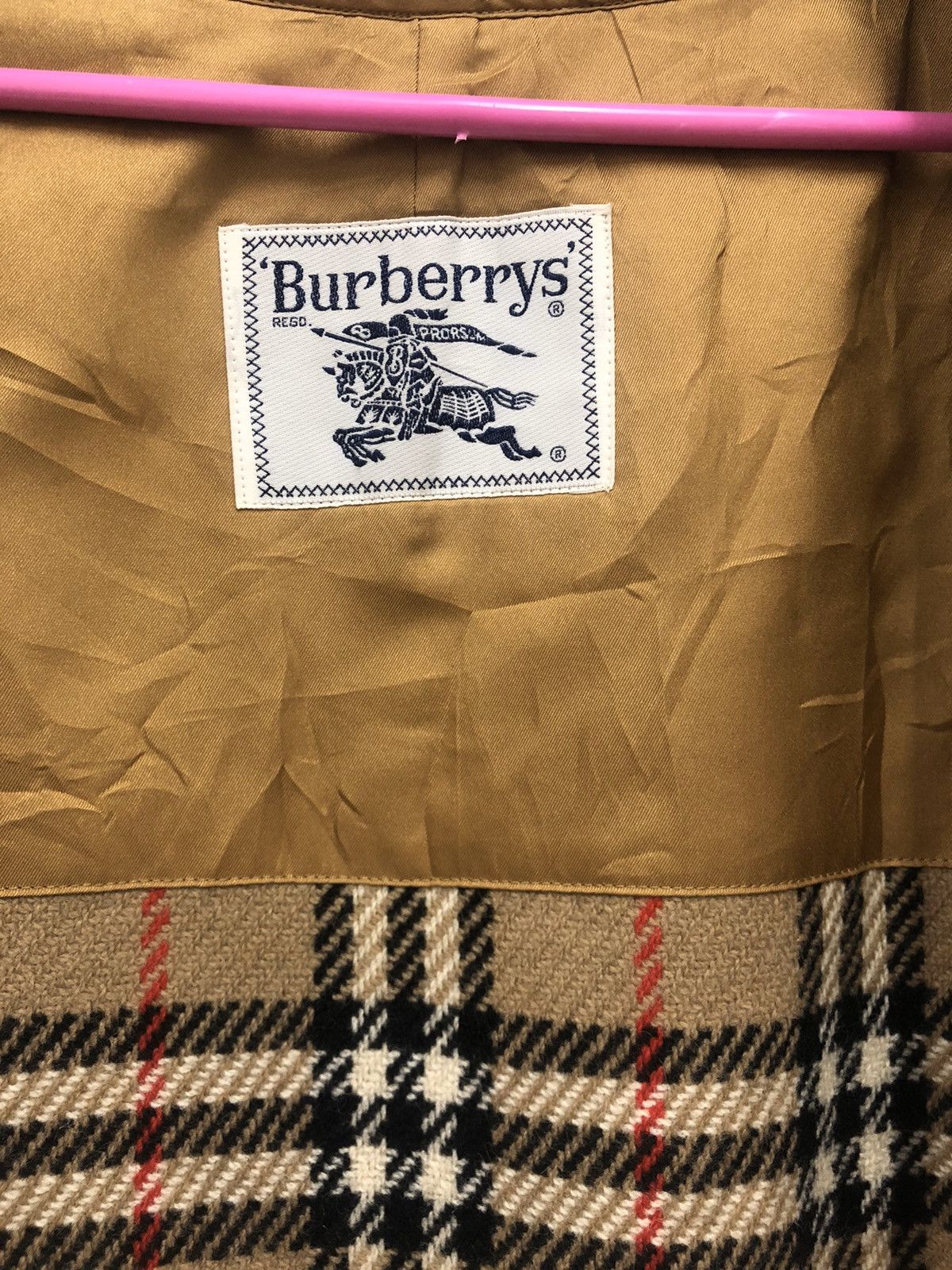 Burberry Rare Vintage Burberrys Prorsum Nova Check Trench Coat Size US M / EU 48-50 / 2 - 4 Thumbnail